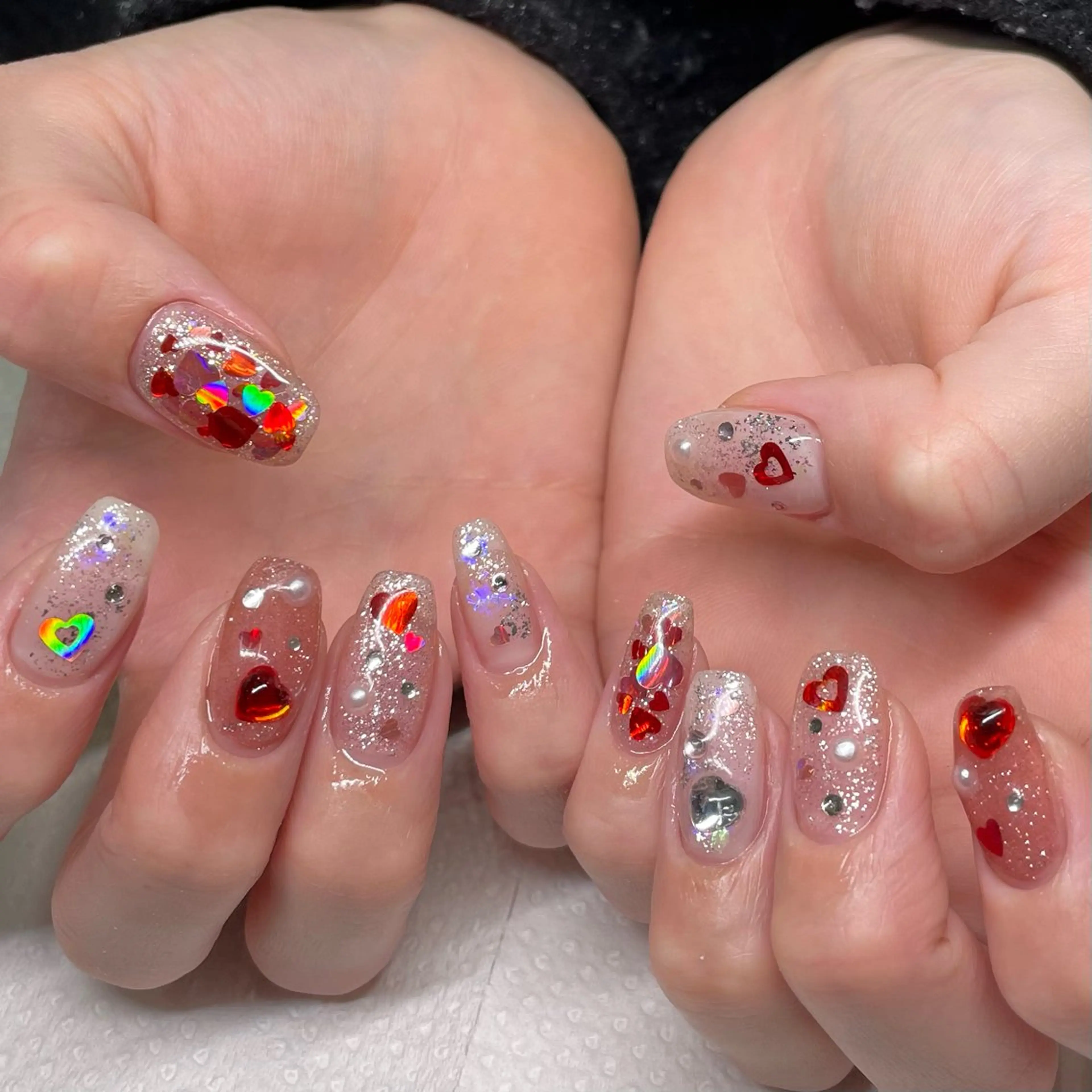 ネイル キラキラネイル ハンドネイル Ricnail☾ ayanoのネイルデザイン