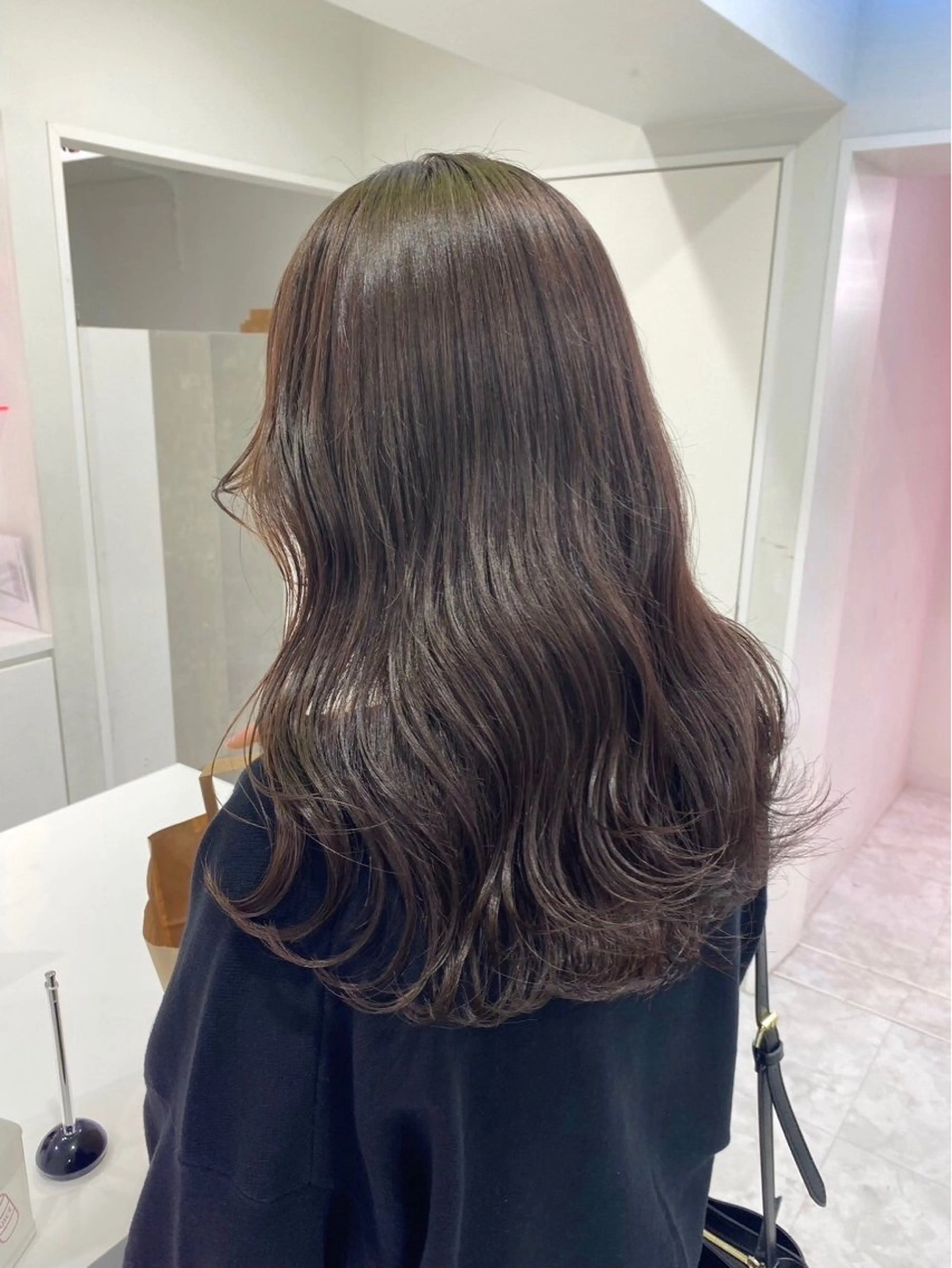 ロング カラー ヘアアレンジ 韓国ナチュラルヘア 🤍raika🤍のヘアスタイル
