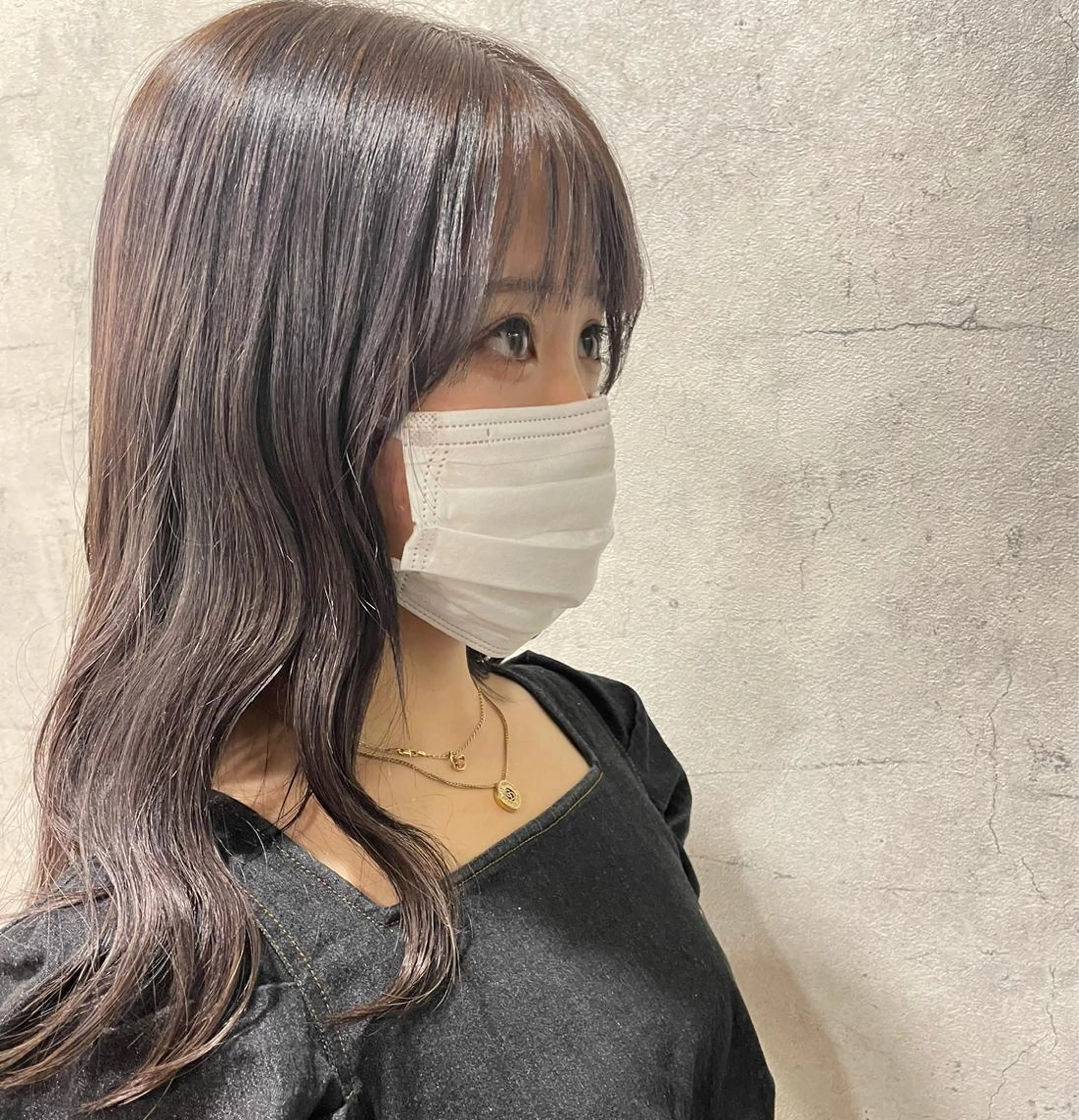 ロング カラー ラベンダーカラー 🍮中山詩乃🍮顔 まわりデザイン◎のヘアスタイル