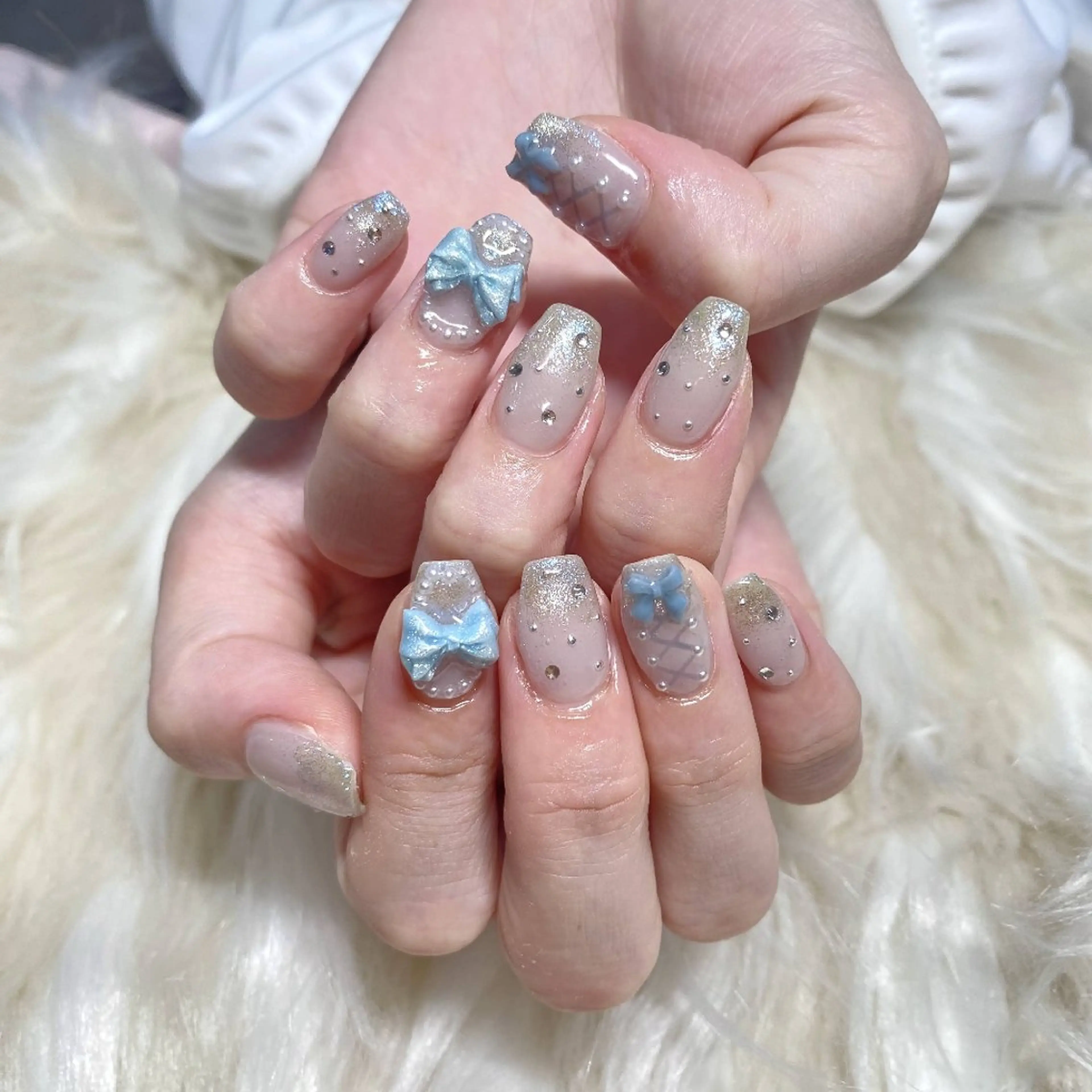 ネイル アートネイル 韓国ネイル マグネットネイル 夏ネイル ワンホンネイル ハンドネイル BelireMaa Nail&eyeのその他イメージ
