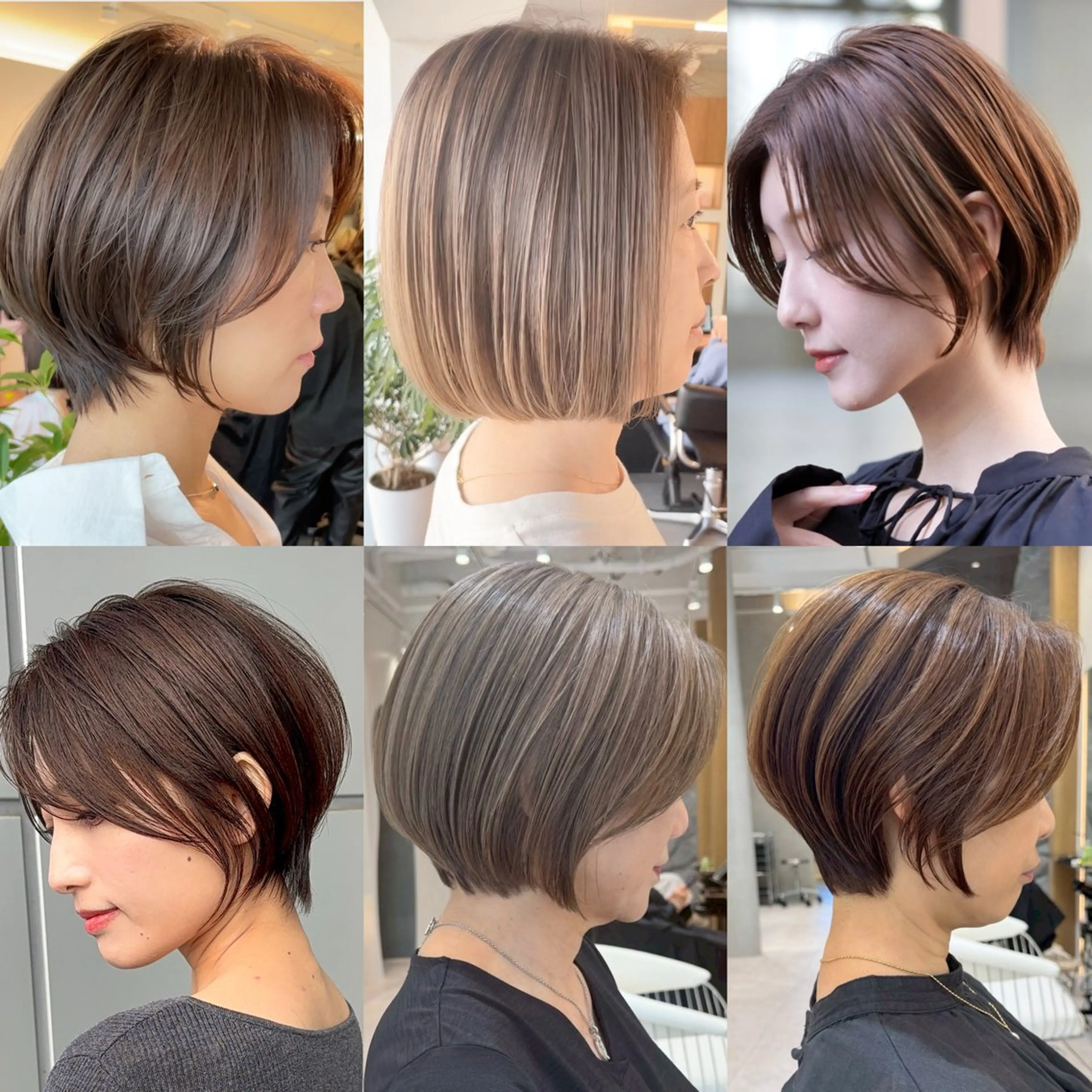 ショート カラー ヘアカラー トリートメント 髪質改善カラー ショートボブ専門のヘアスタイル