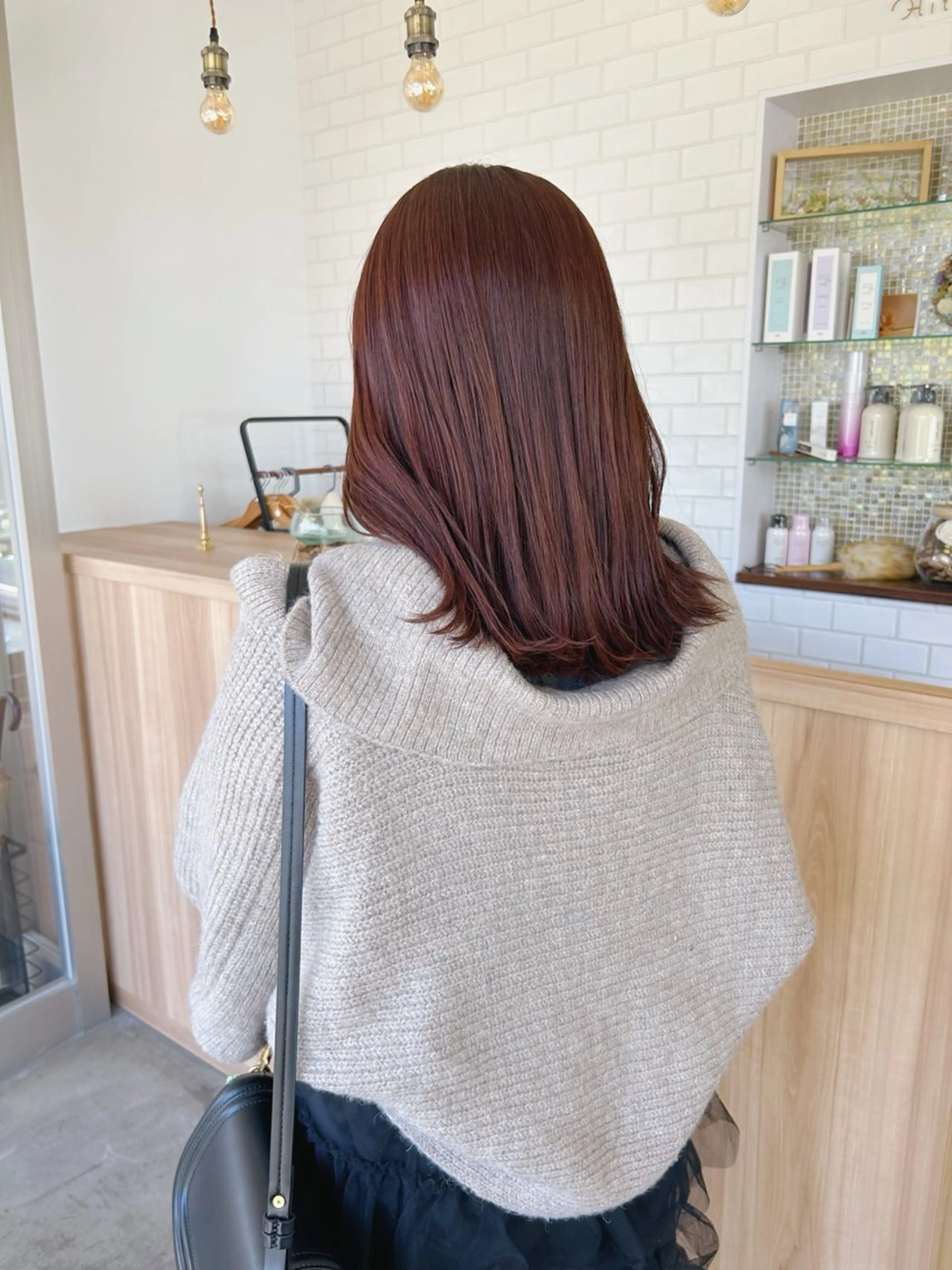 カラー ブラウンカラー ピンクカラー ヘアカラー 津田 七美希のヘアスタイル