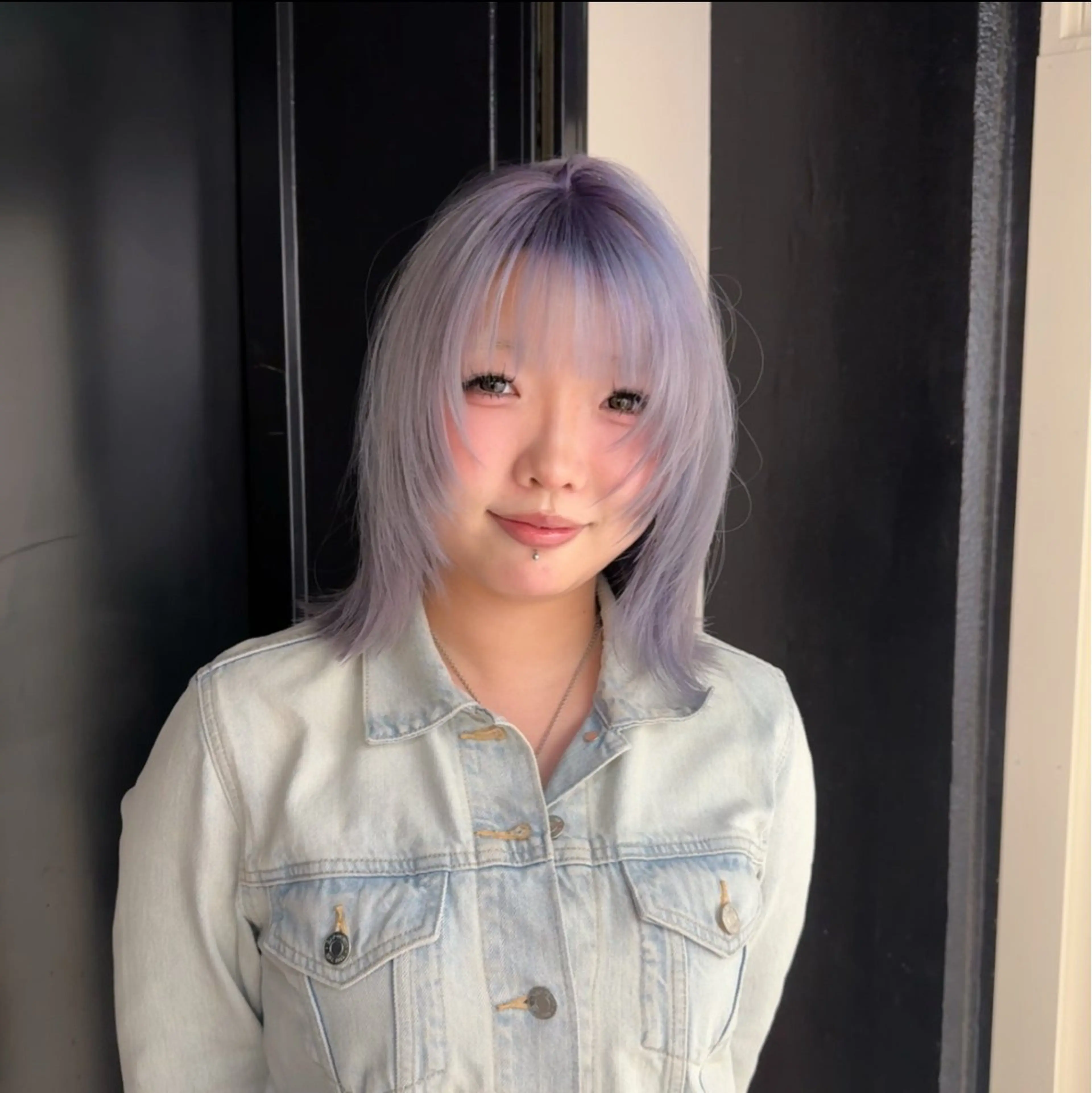 ミディアム カラー カット ヘアカラー ハイトーン×ショート /RINのヘアスタイル