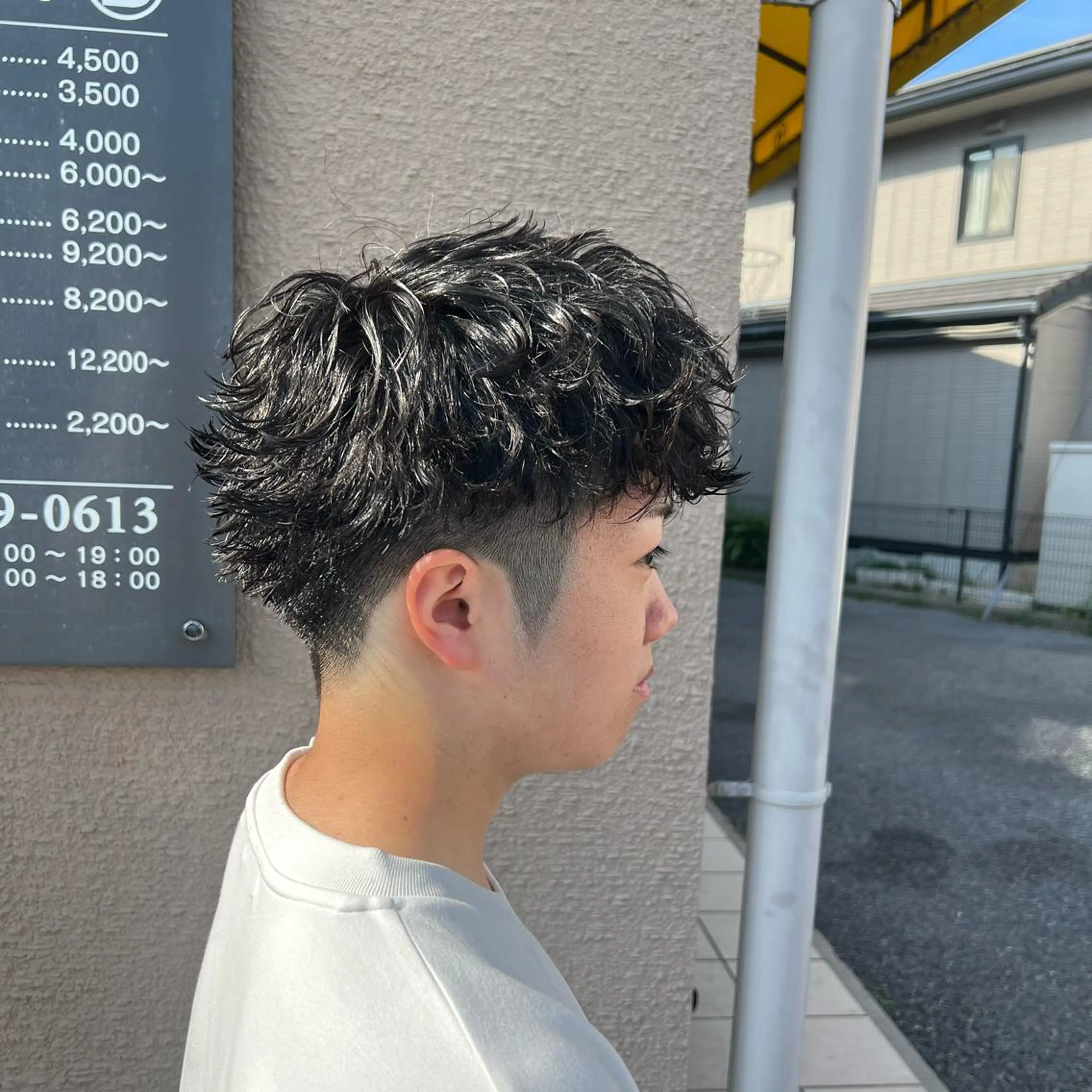 パーマ ヘアアレンジ メンズ メンズパーマ 波巻きパーマ カット パーマ ヘアセット 飛田 楓信のヘアスタイル