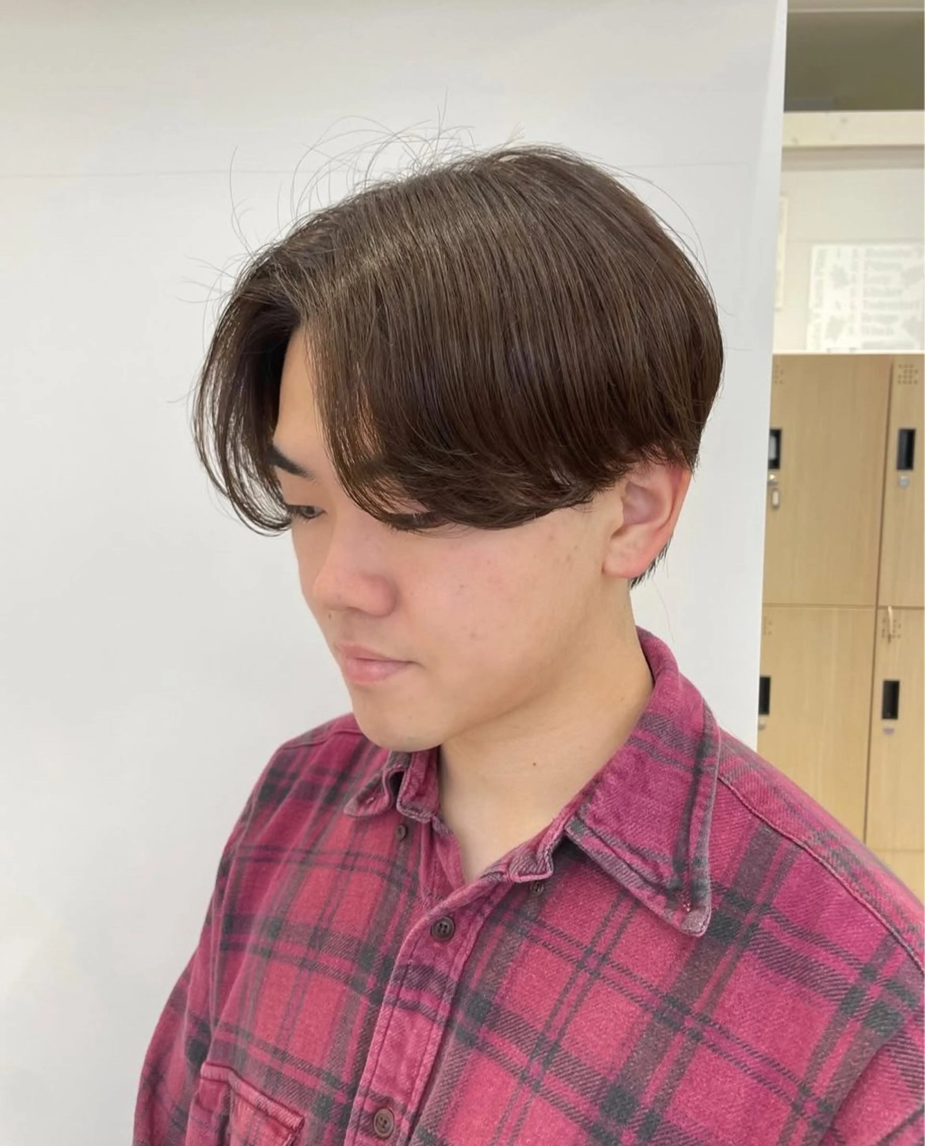メンズ センターパート カット hana✂︎メンズ ニュアンスパーマのヘアスタイル