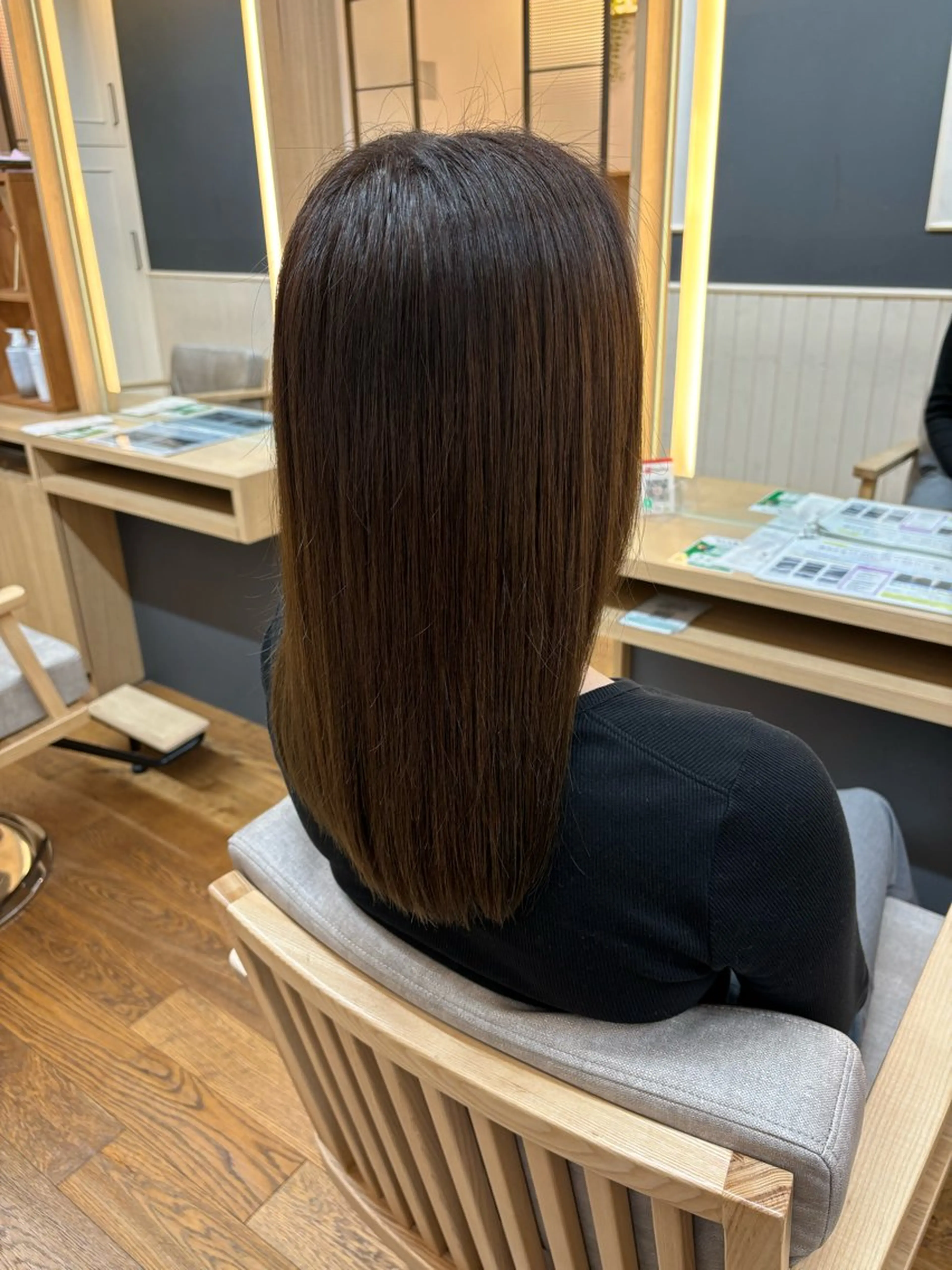 ミディアム 髪質改善 縮毛矯正 縮毛矯正 韓国ヘア sasugaのヘアスタイル