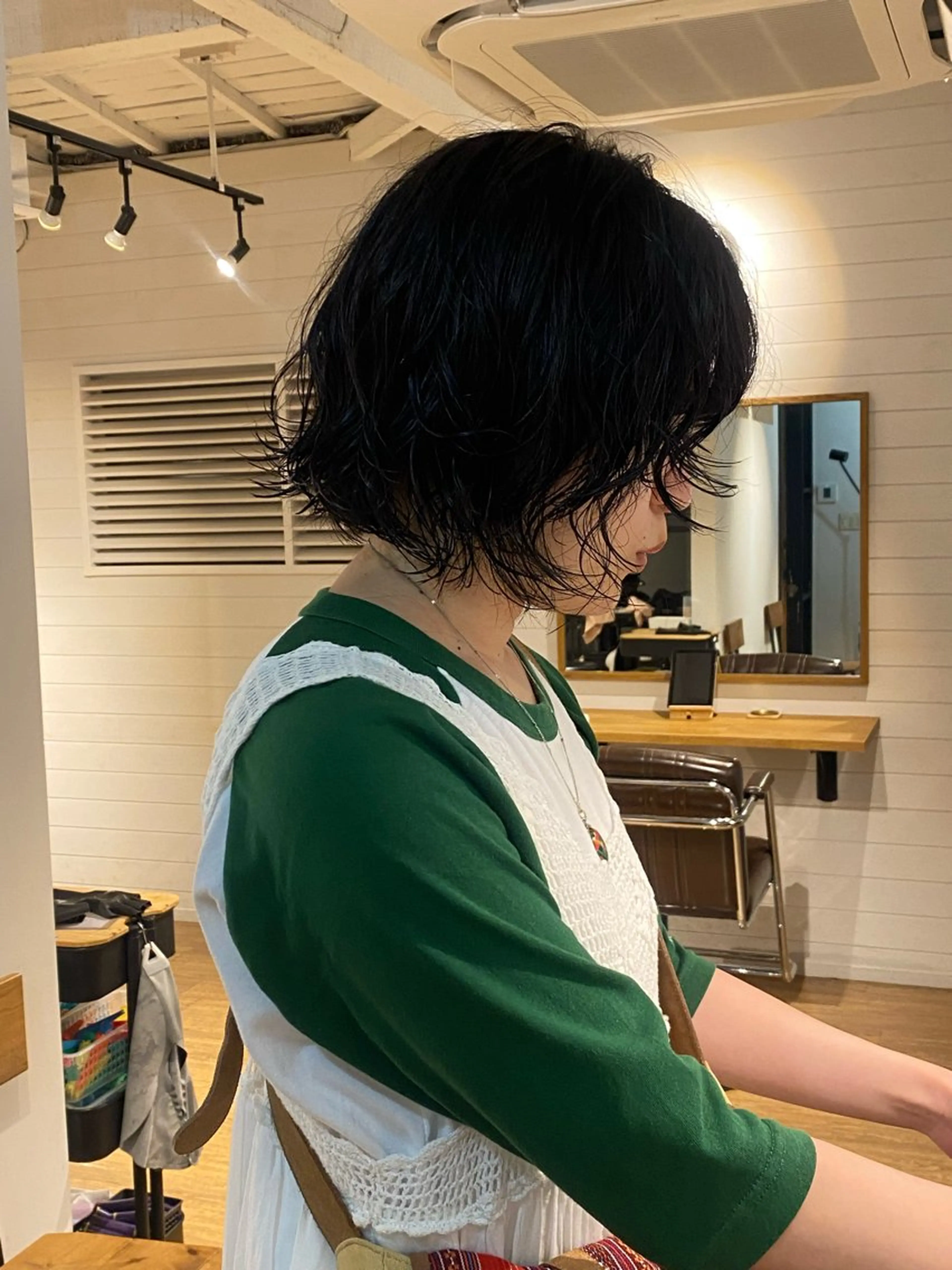 ショート パーマ カット パーマ トリートメント nanaka/ レイヤーカットのヘアスタイル