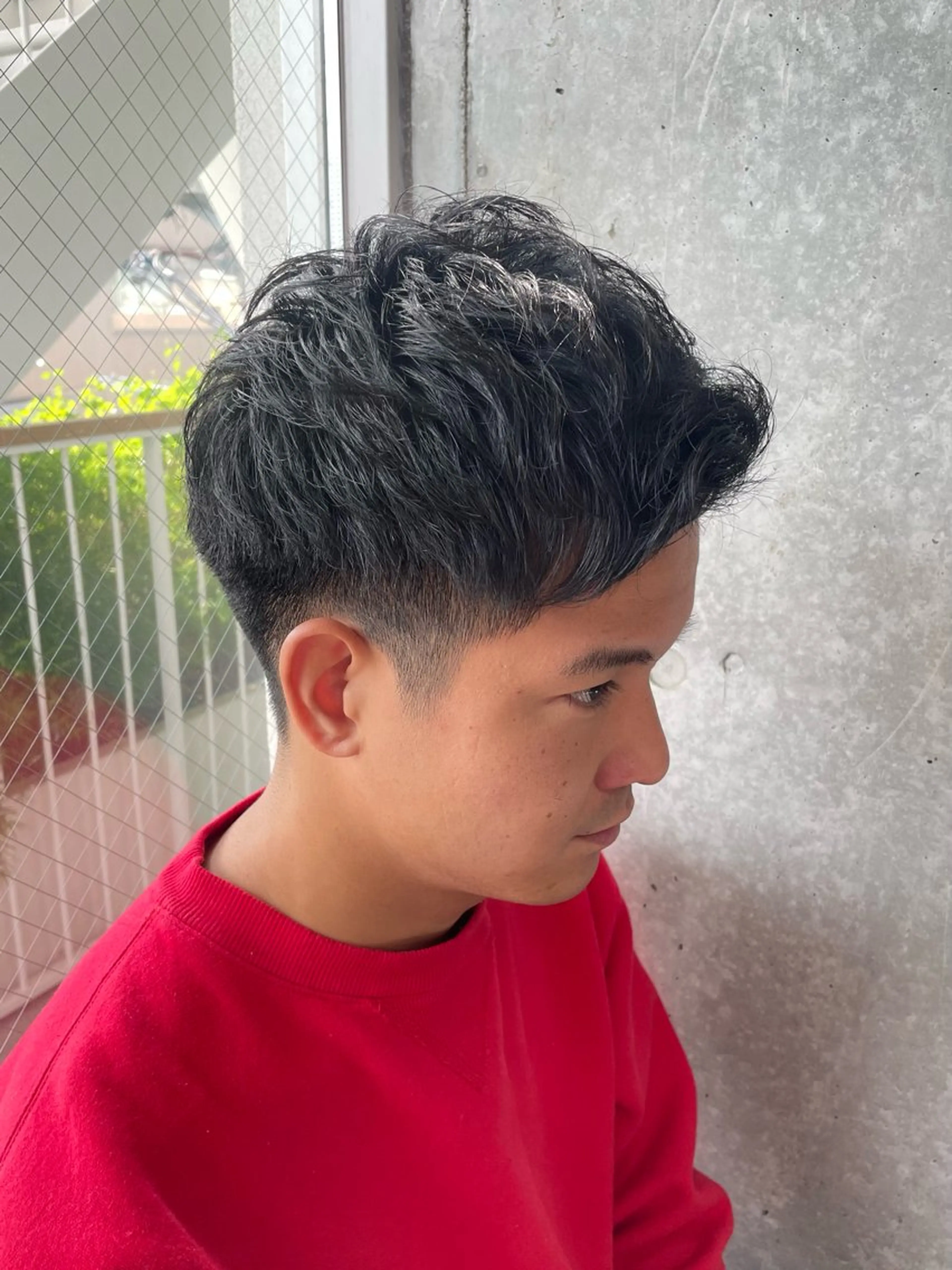 メンズ カット トリートメント ヘッドスパ ヘアセット メンズモテパーマ💙 fuwaのヘアスタイル