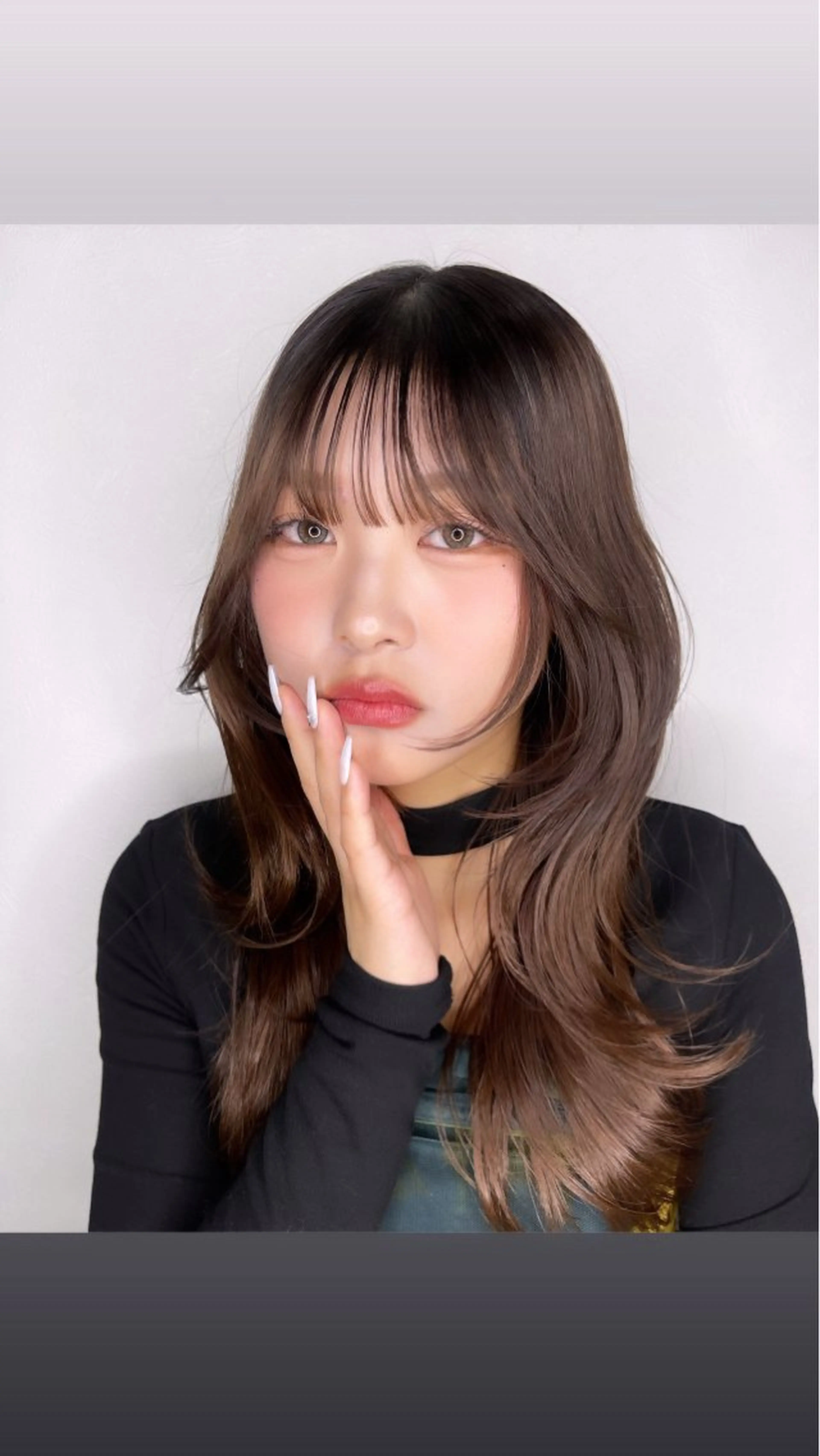 セミロング カット ヘアカラー トリートメント 剣持友希/高崎 ifh iizukaのヘアスタイル
