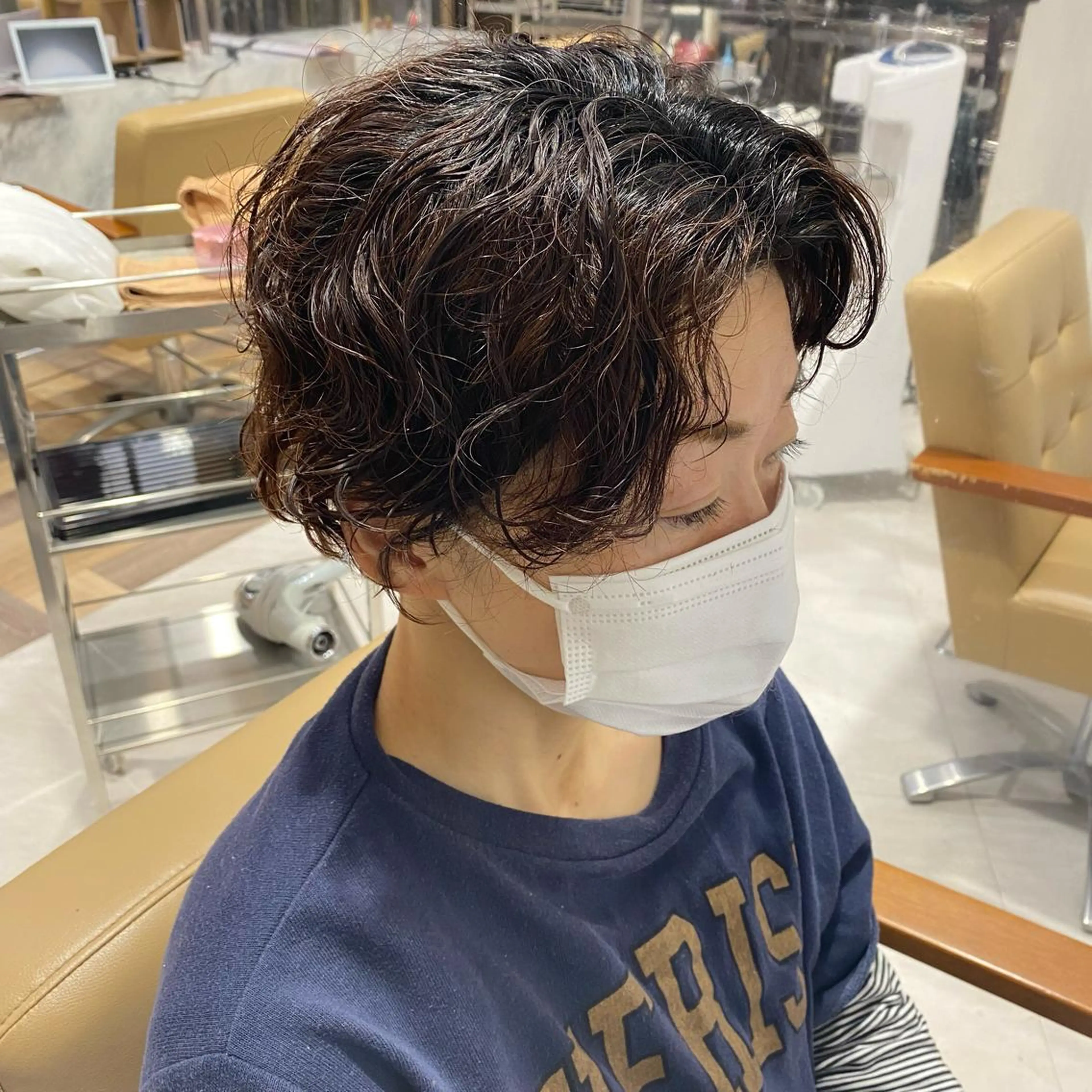 ショート パーマ 三好 涼華のヘアスタイル