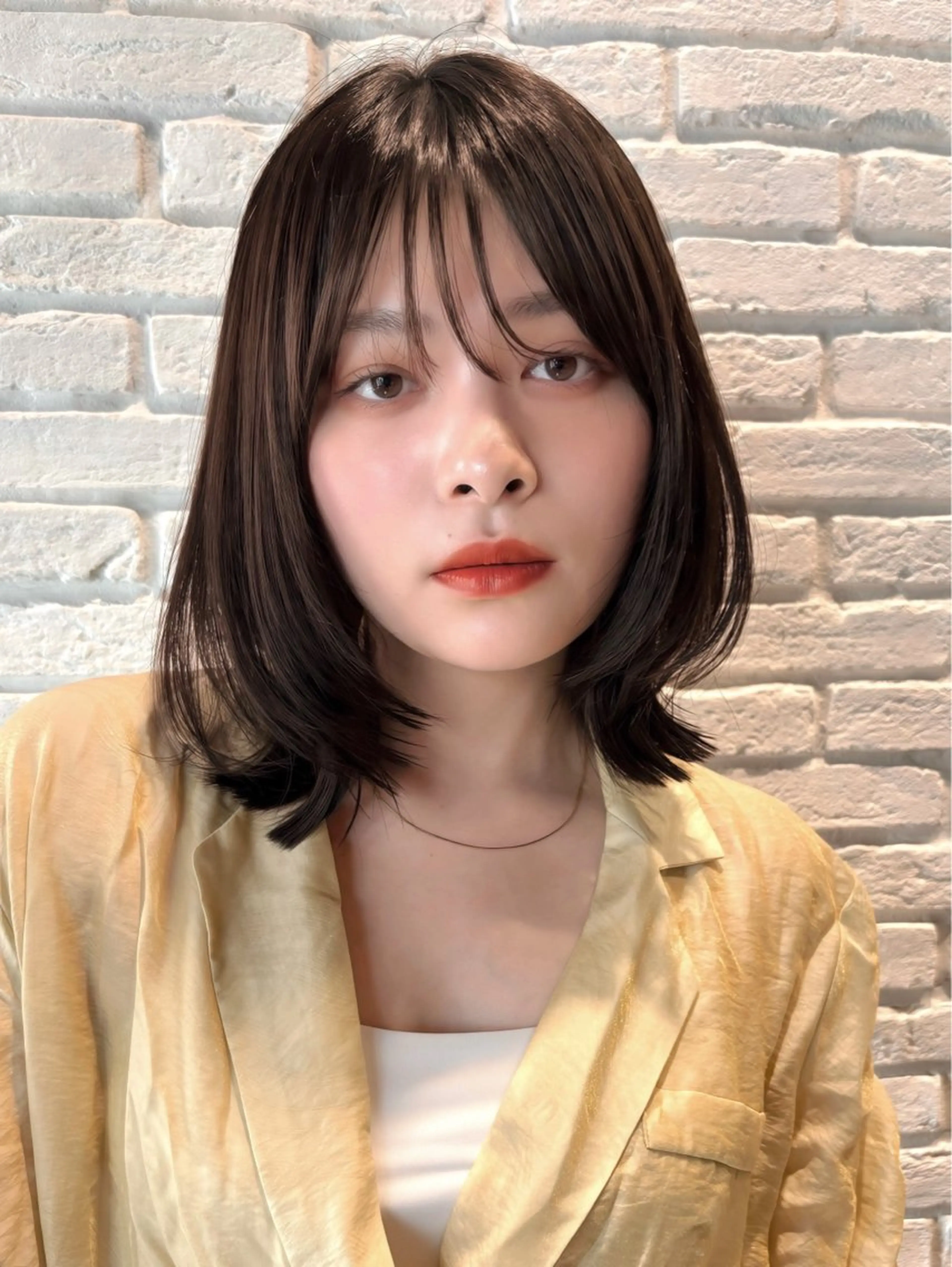 ミディアム カラー ヘアアレンジ ボブレイヤー ベージュカラー 透明感カラー ボブ レイヤーカット カット ヘアカラー トリートメント 🌱ボブ/レイヤー/ ベージュ/あやみ✨のヘアスタイル