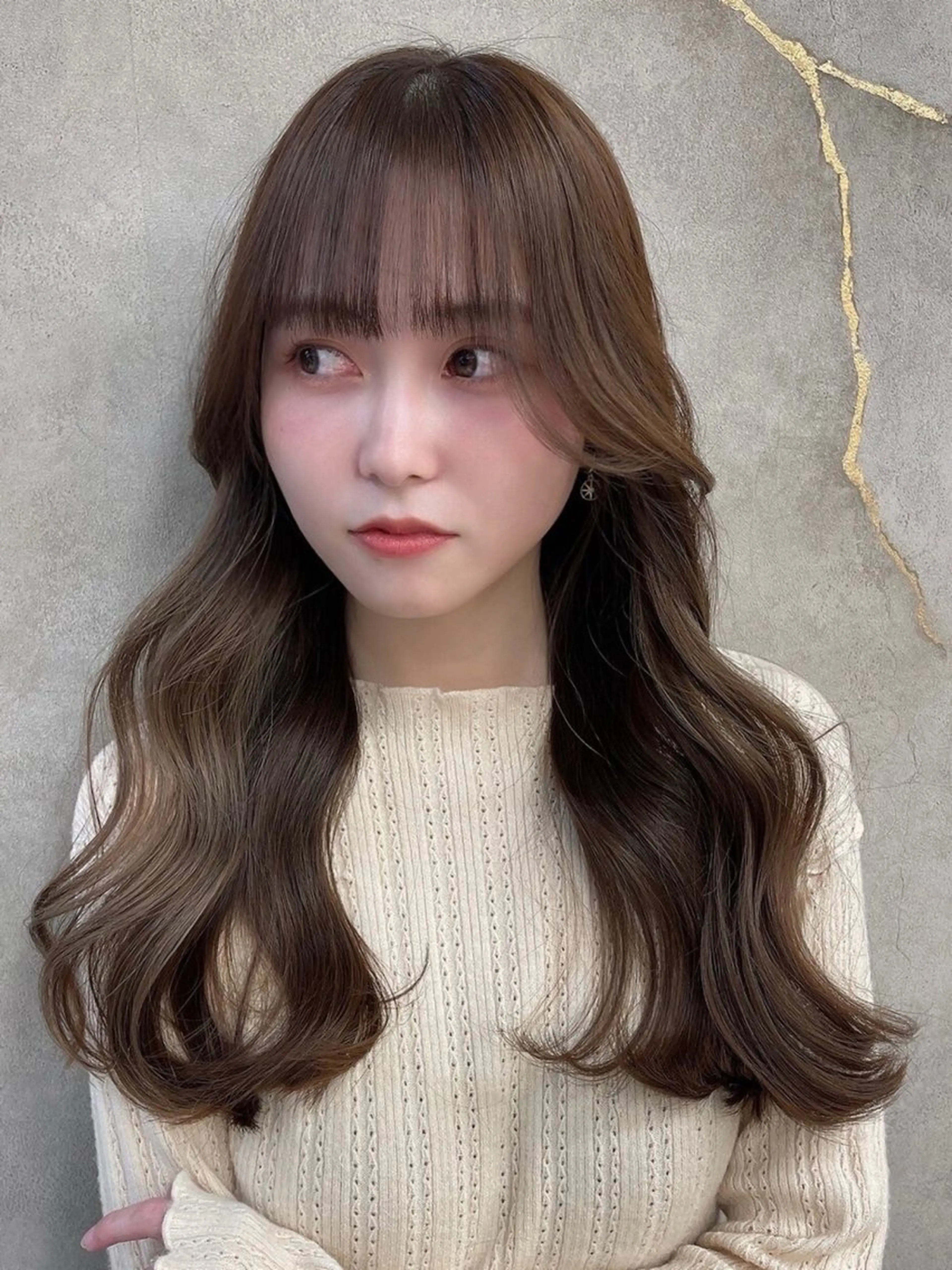 ロング 韓国風ヘア Londnaitre MAHOのヘアスタイル