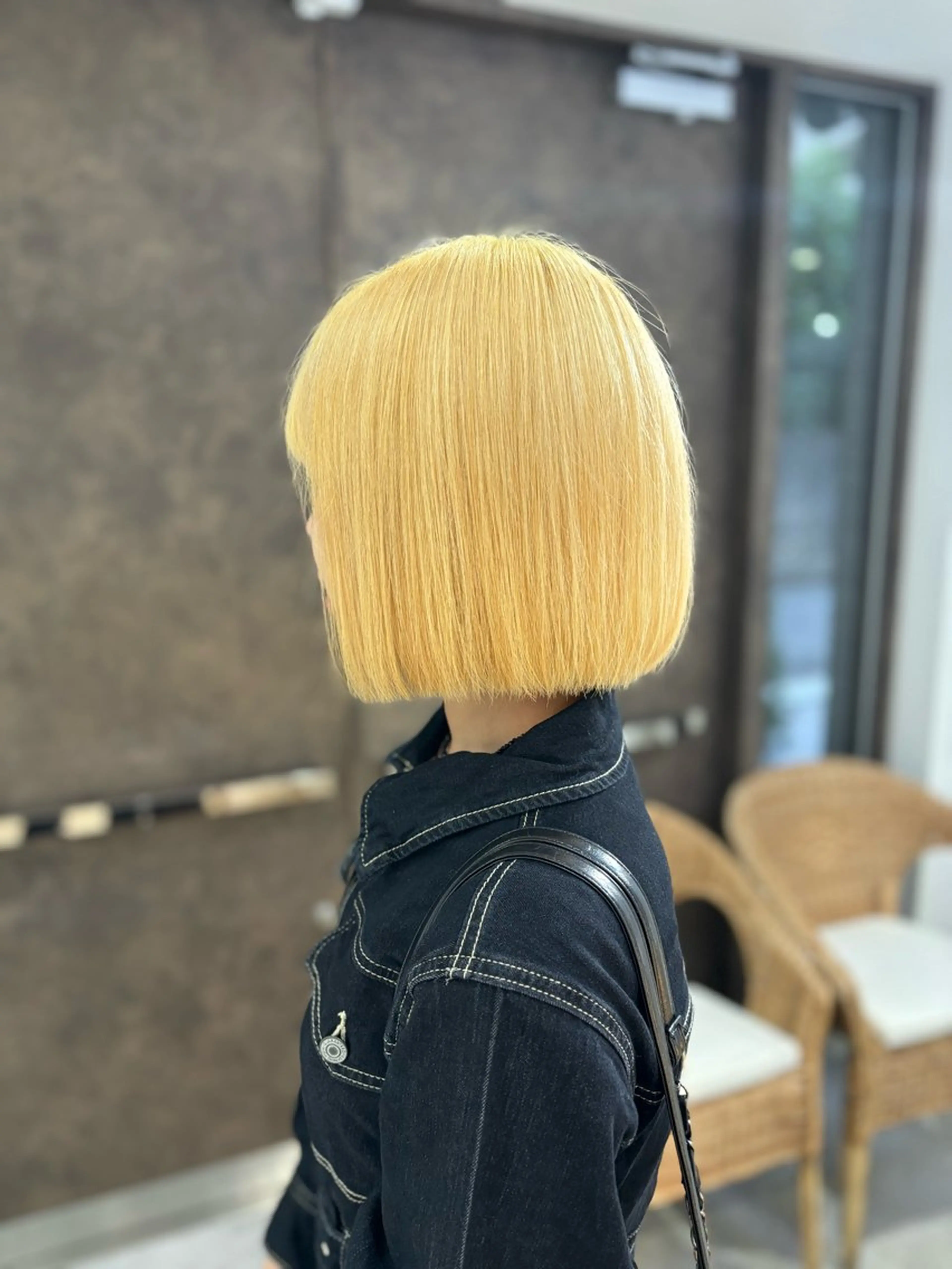 ショート ヘアカラー ヘアセット Yuzu️🫧AO/ 艶カラー/韓国ヘアのヘアスタイル