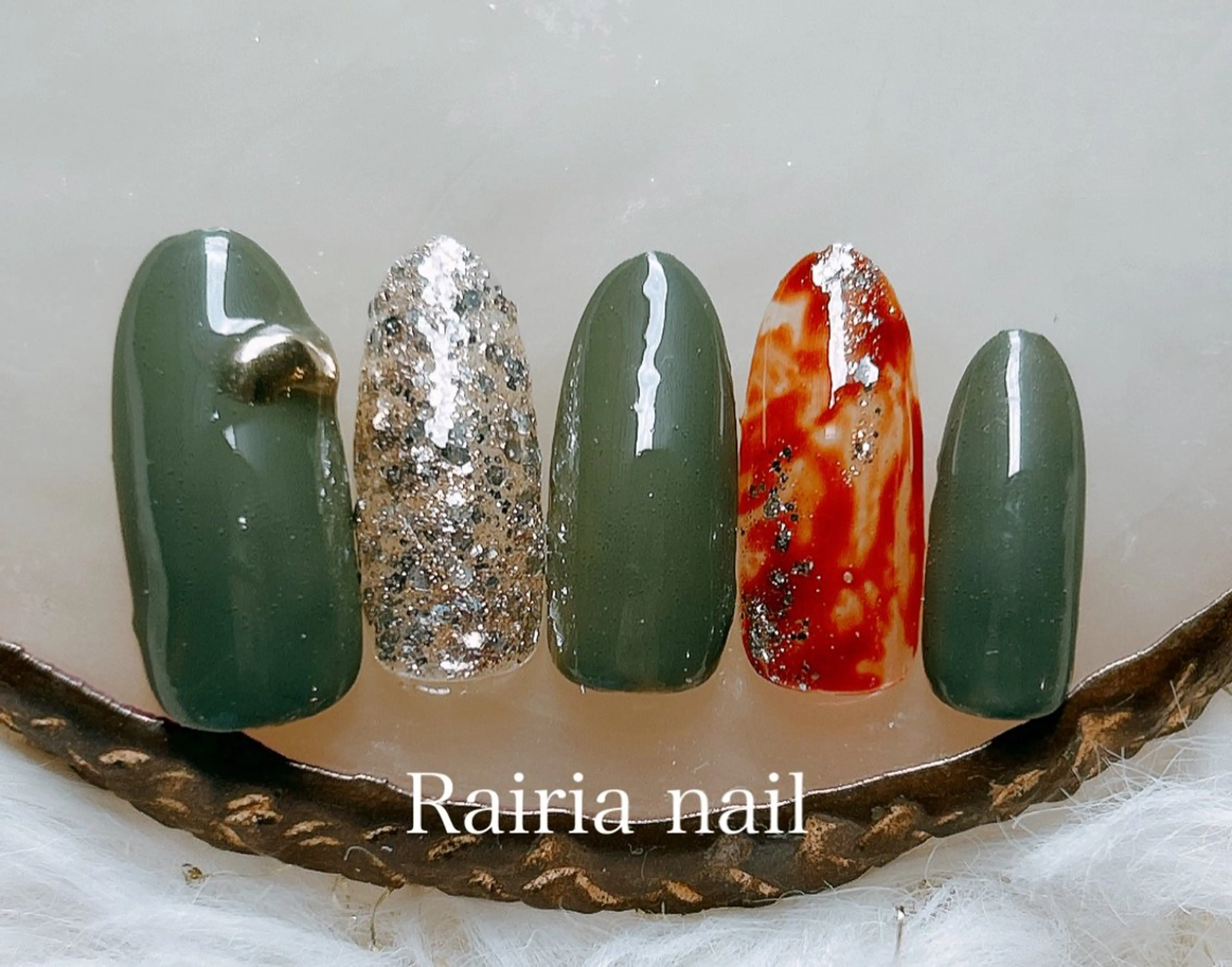 ネイル アートネイル ジェルネイル 持ち込み ニュアンスネイル パラジェル Rairia nail本八幡店のネイルデザイン