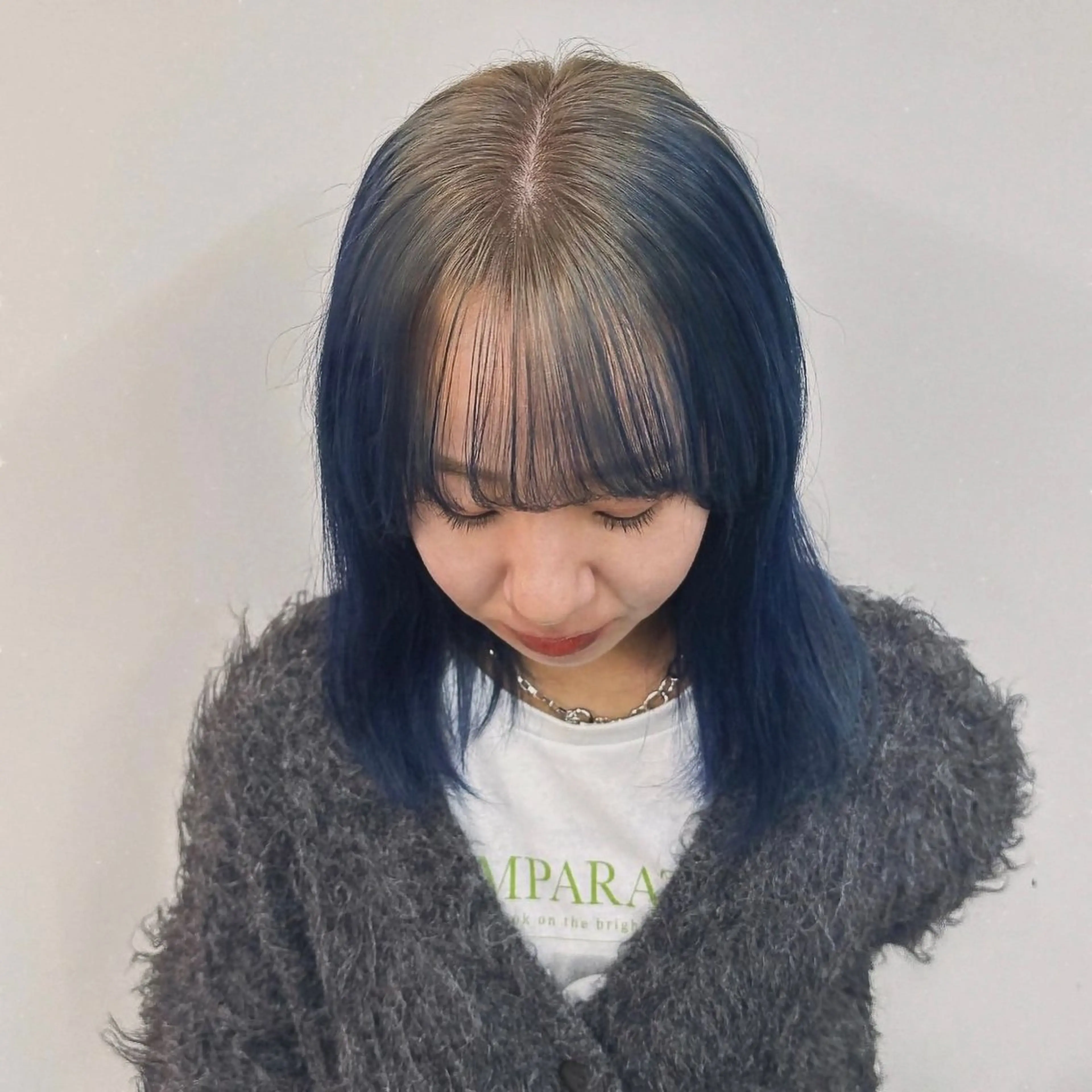 ミディアム カラー tonari所属・透明感カラー/中崎町 fukaのヘアスタイル