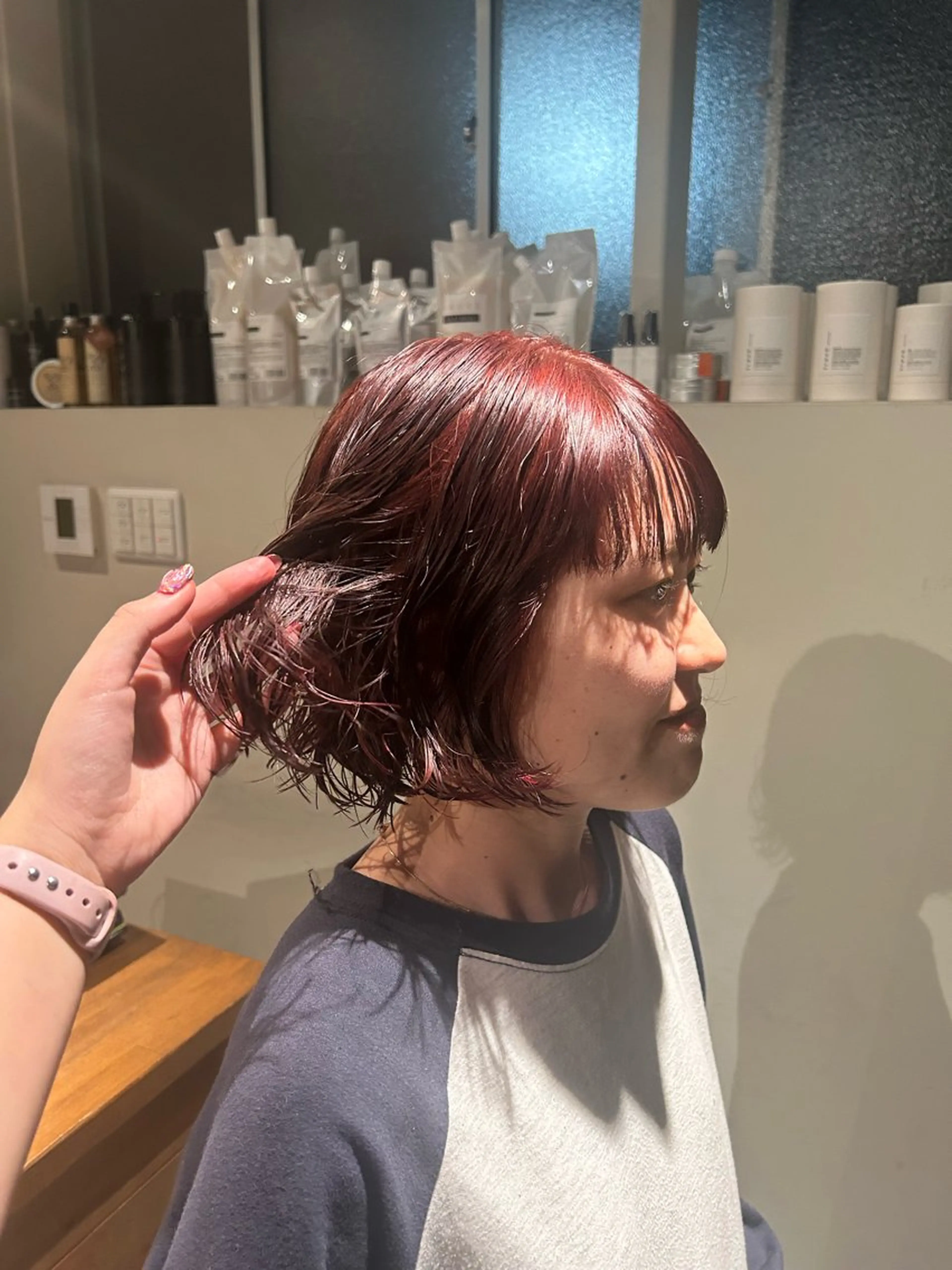 ショート カラー ヘアカラー 透明感カラー/ 顔周りカット🎀メイのヘアスタイル