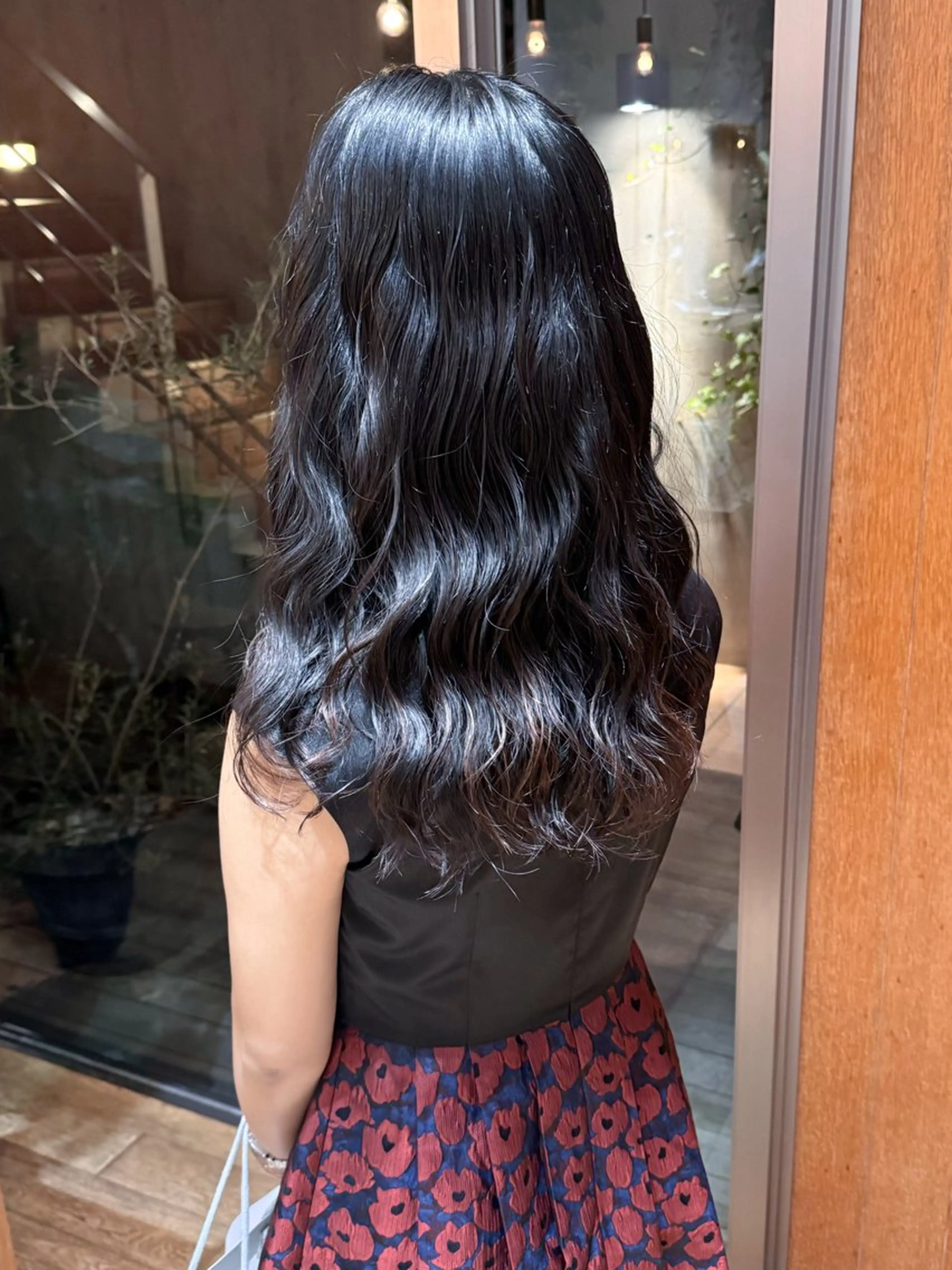 セミロング パーマ カット パーマ 大橋 芽衣のヘアスタイル