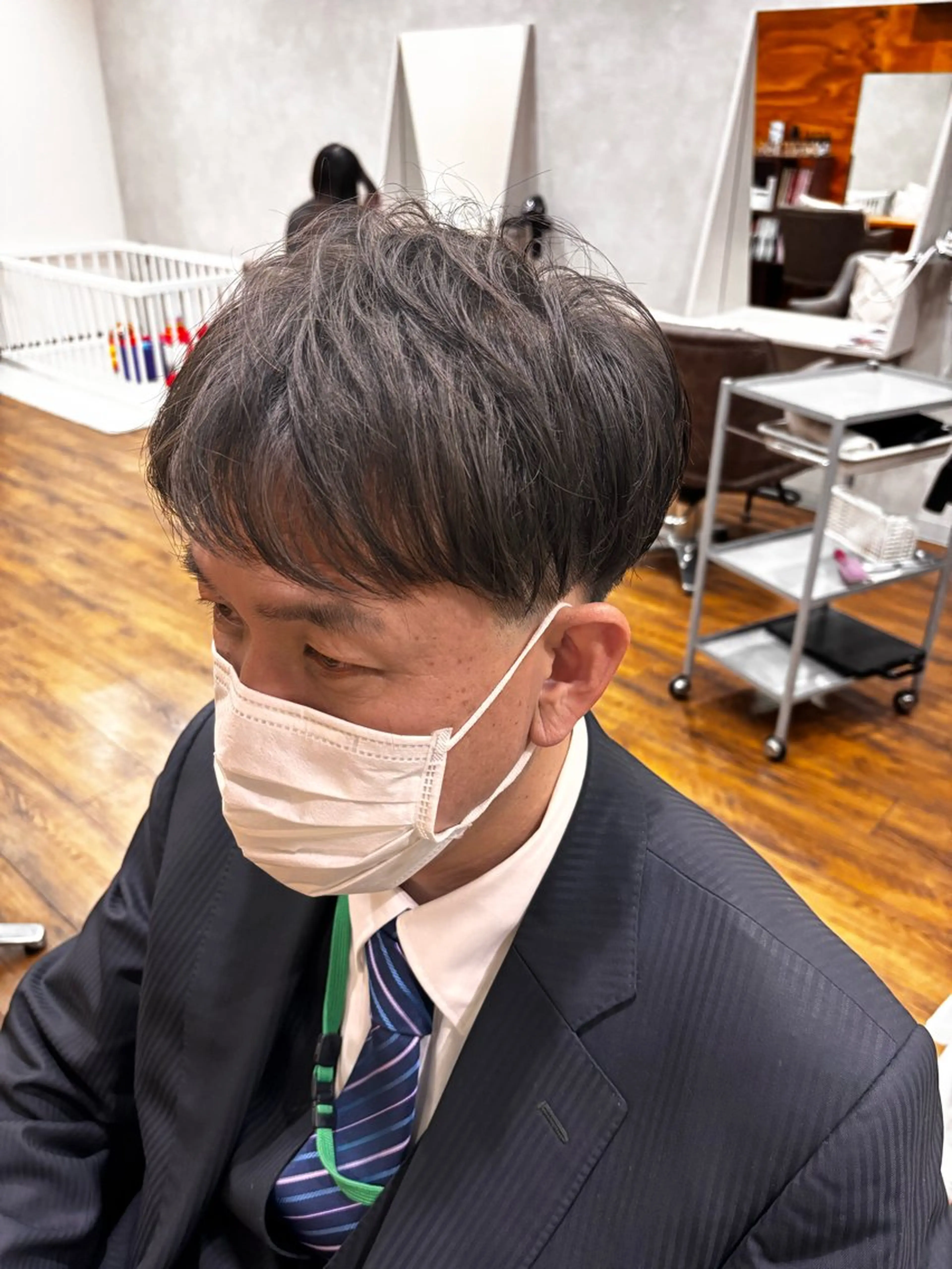 メンズ マッシュ 白神 珠梨のヘアスタイル