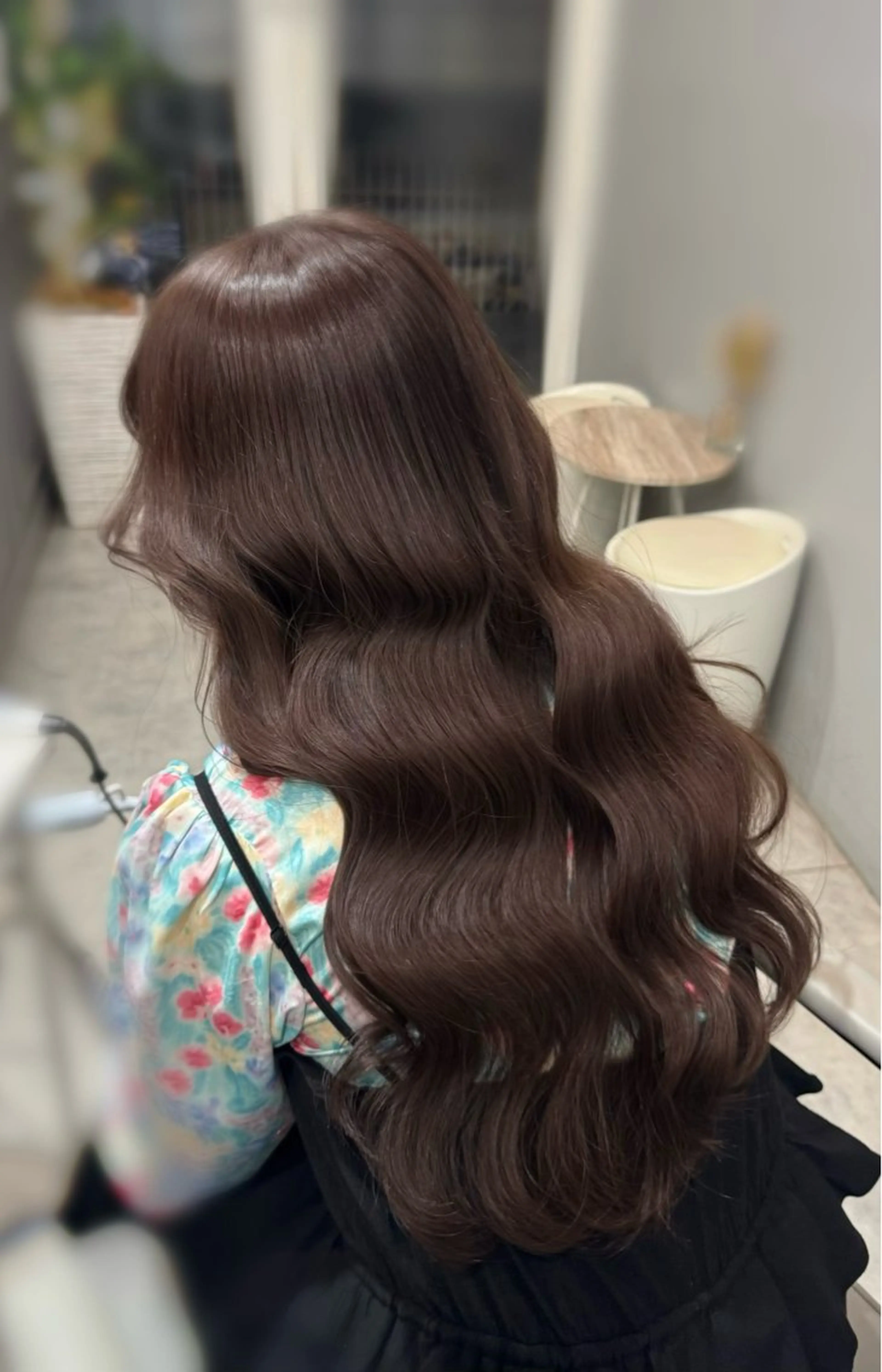 ロング ヘアカラー トリートメント ヘアセット Sakura❤︎/ 透明感カラーのヘアスタイル