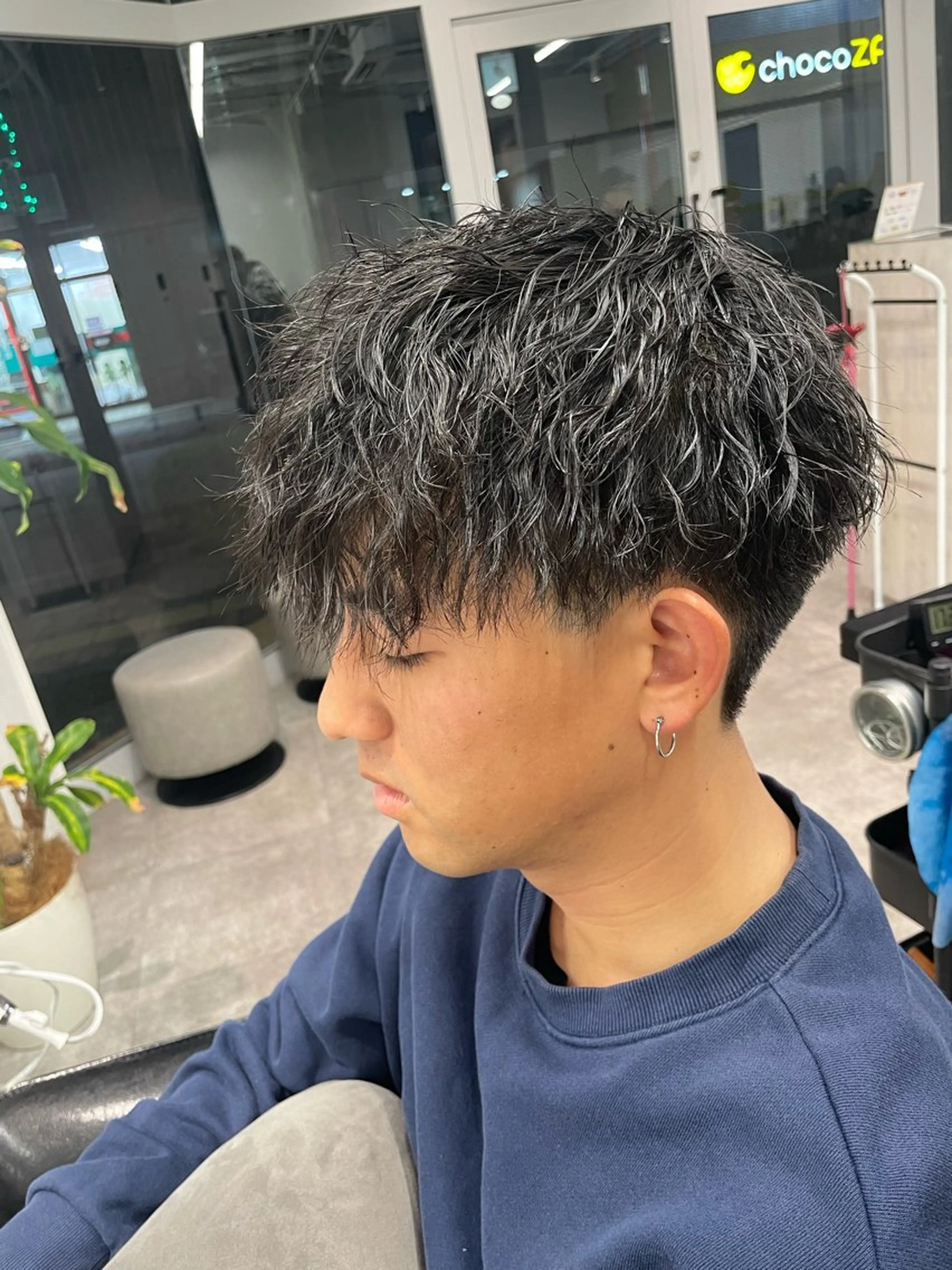 パーマ メンズ カット パーマ インナーカラー/艶感 カラー/karinのヘアスタイル