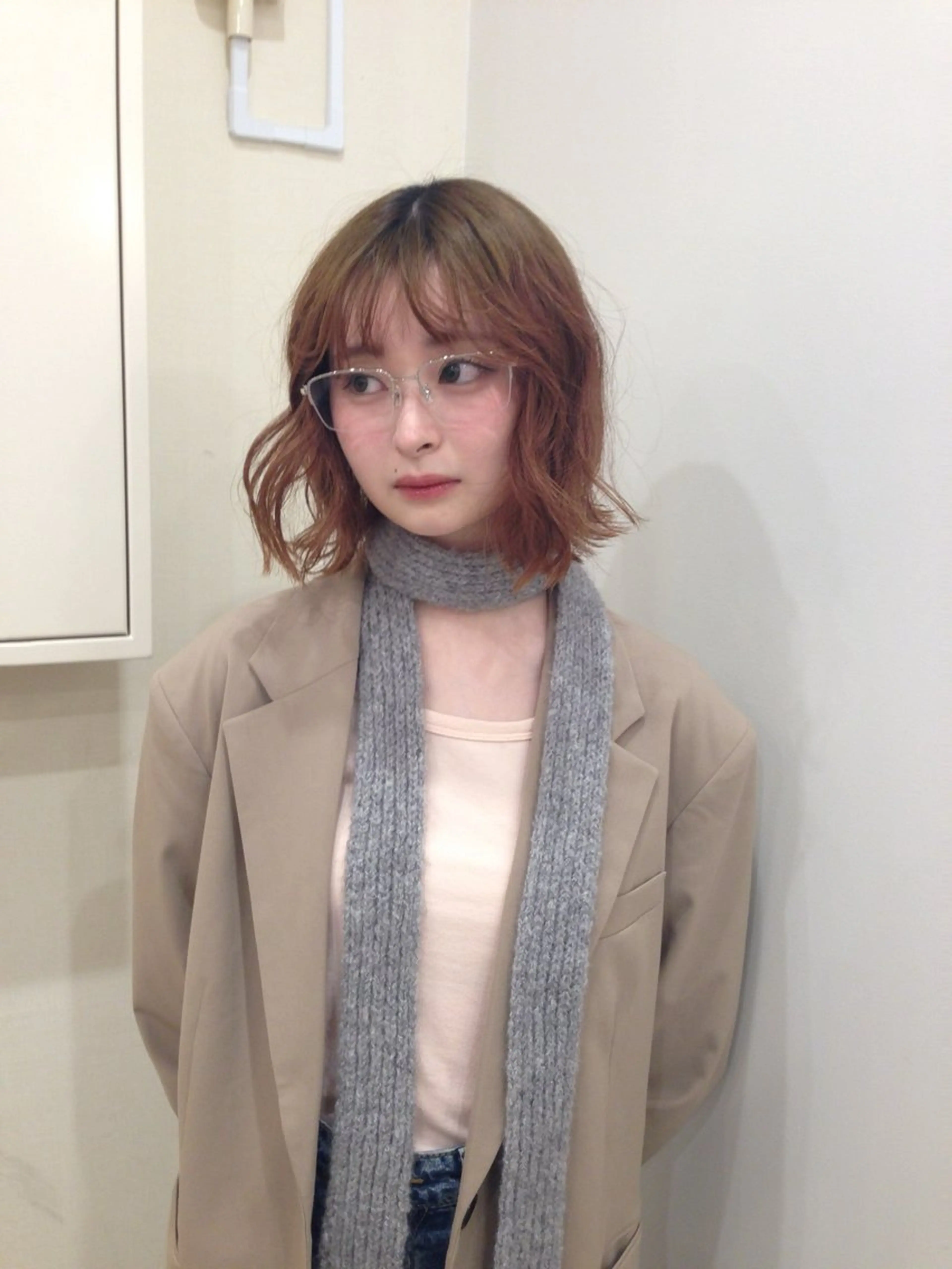 ミディアム ヘアカラー hair&eye🎀 /momoKaのマツエク・マツパデザイン