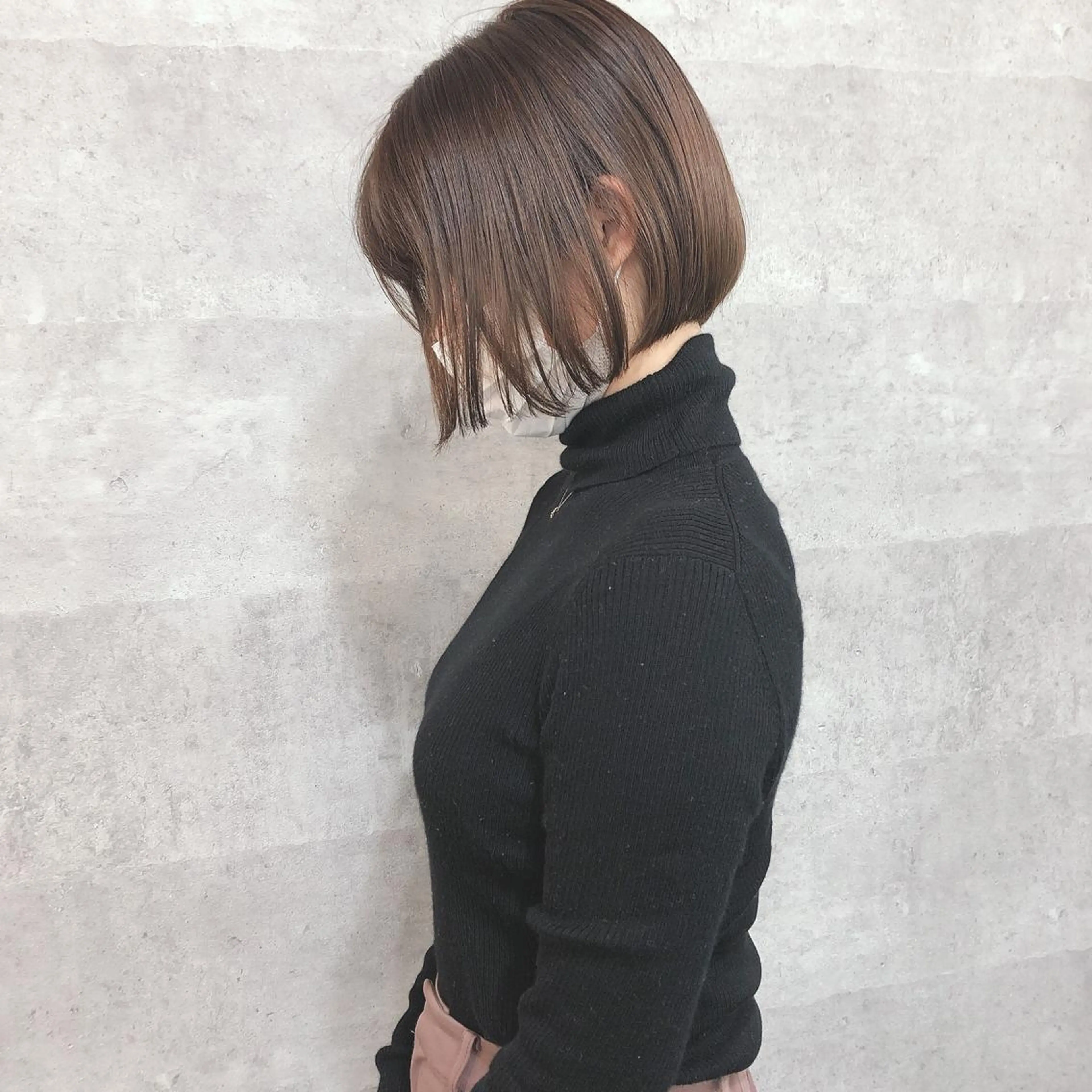ミディアム カラー 髪質改善 中川　翔のヘアスタイル