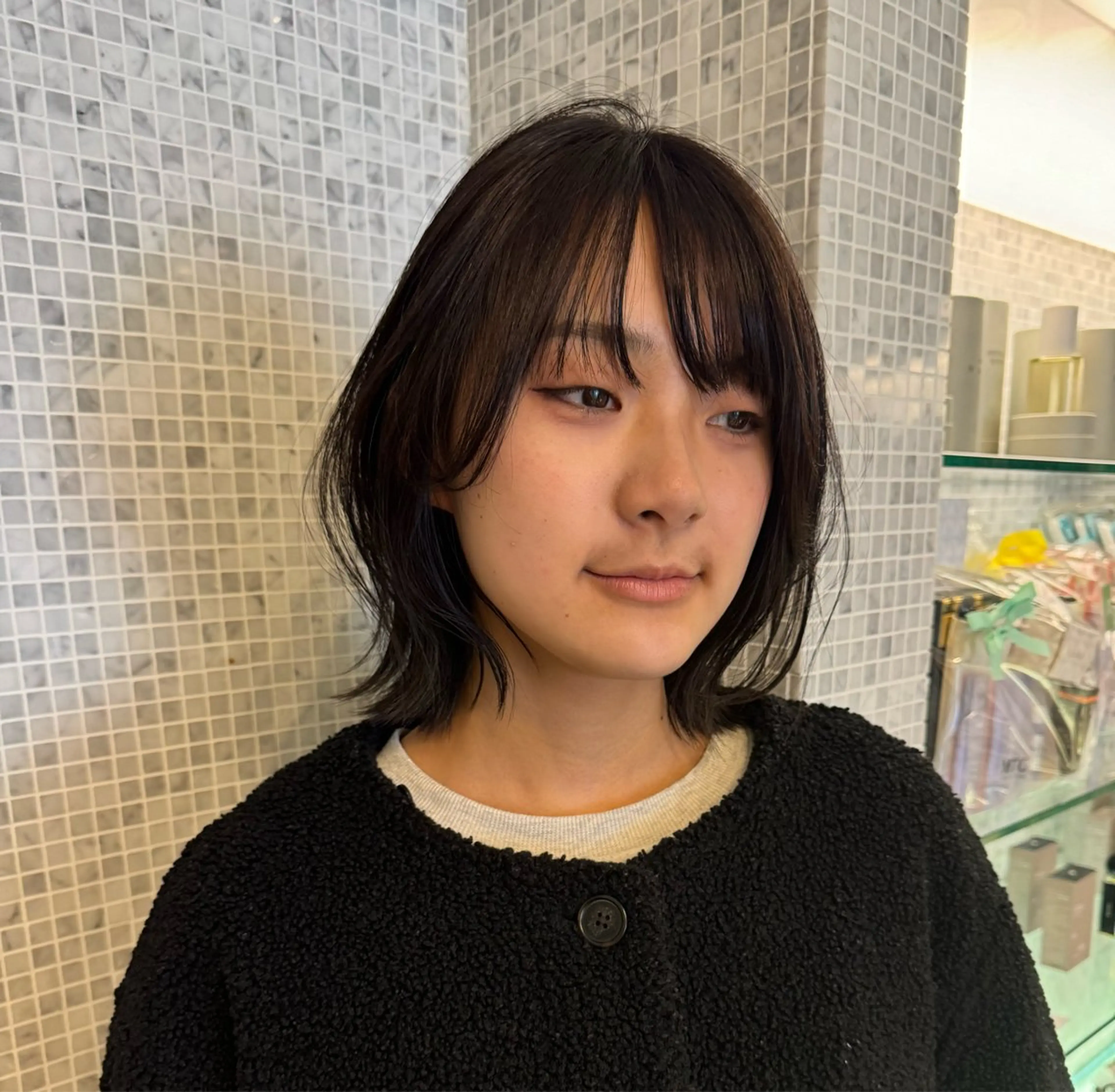 ミディアム ヘアカラー トリートメント 岡元 綺良のヘアスタイル