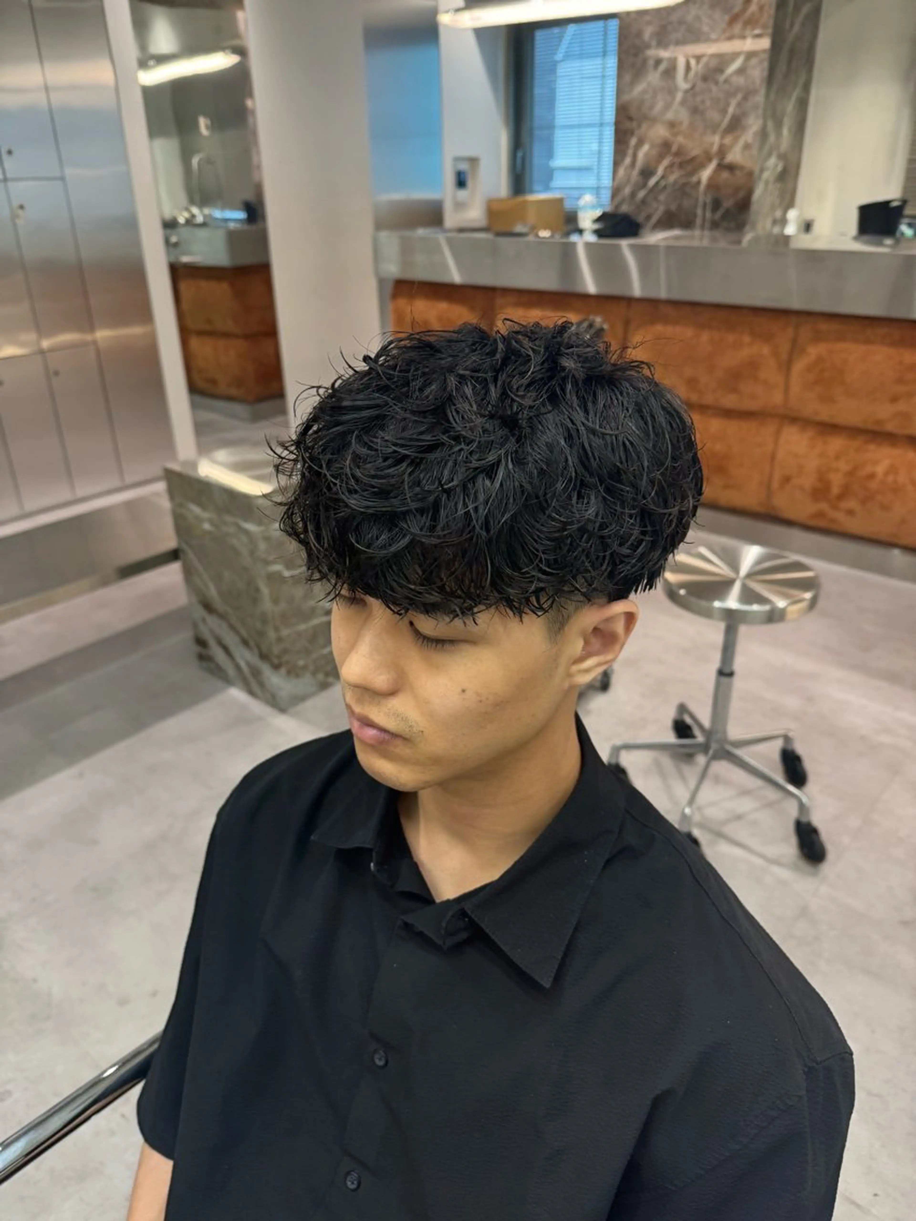 パーマ メンズ メンズパーマ メンズサロンU所属・ブリーチ/パーマ特化 片平和寿のヘアスタイル