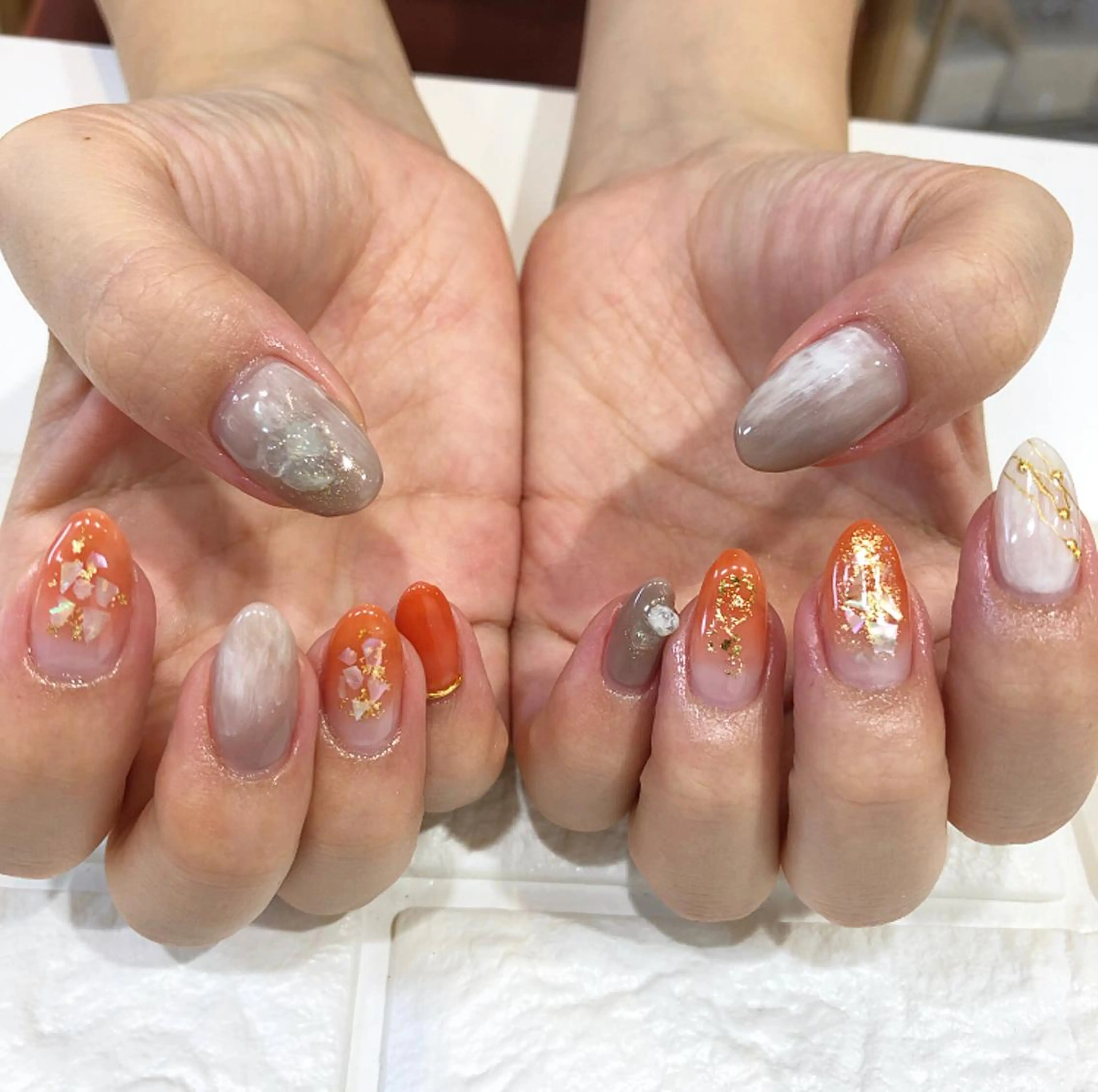 ネイル アートネイル ニュアンスネイル U rinaのマツエク・マツパデザイン