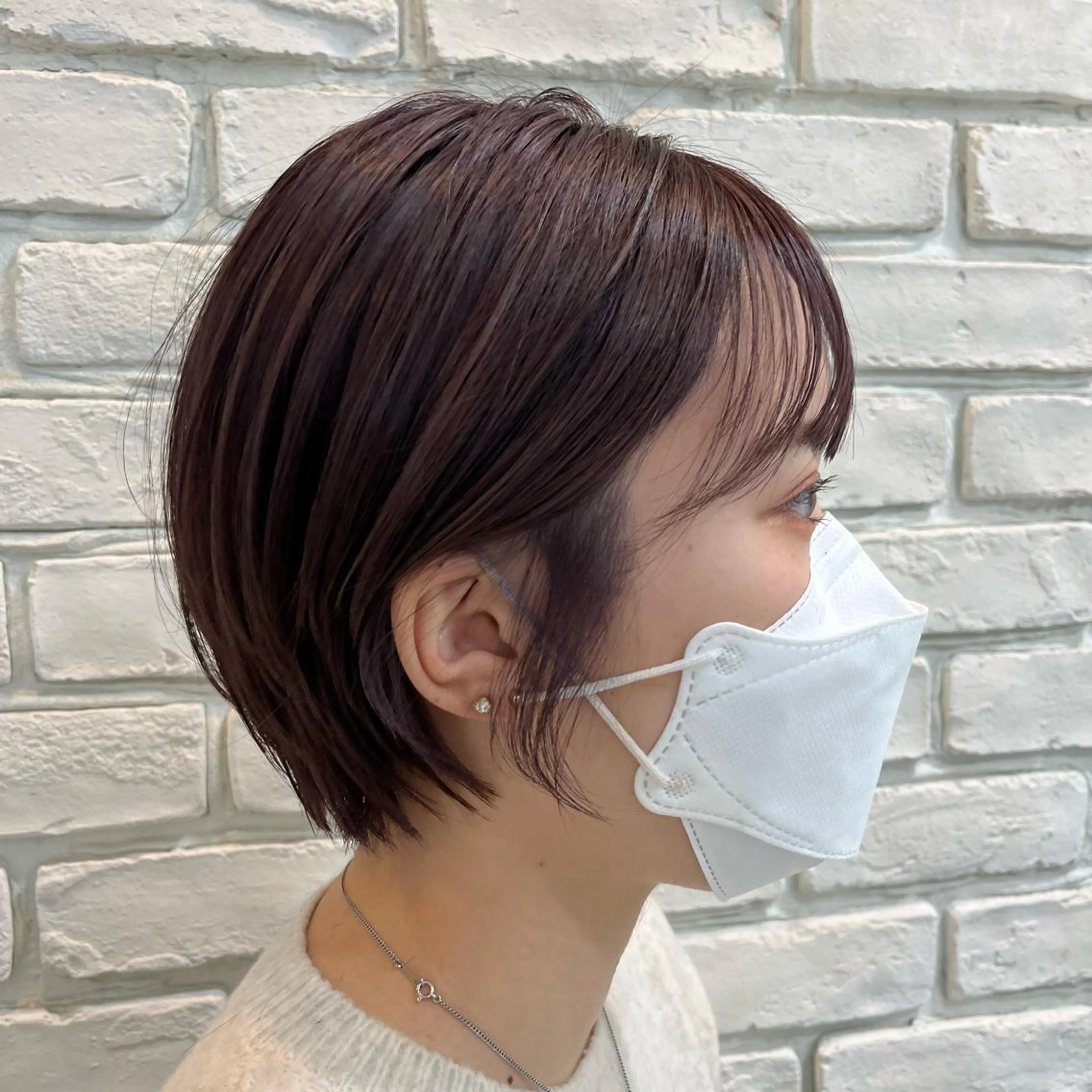 ショート カラー ブリーチ グレージュ ラベンダーカラー ラベンダーグレージュ ラベンダーグレー SOYON 🤍CHIZU🤍.のヘアスタイル