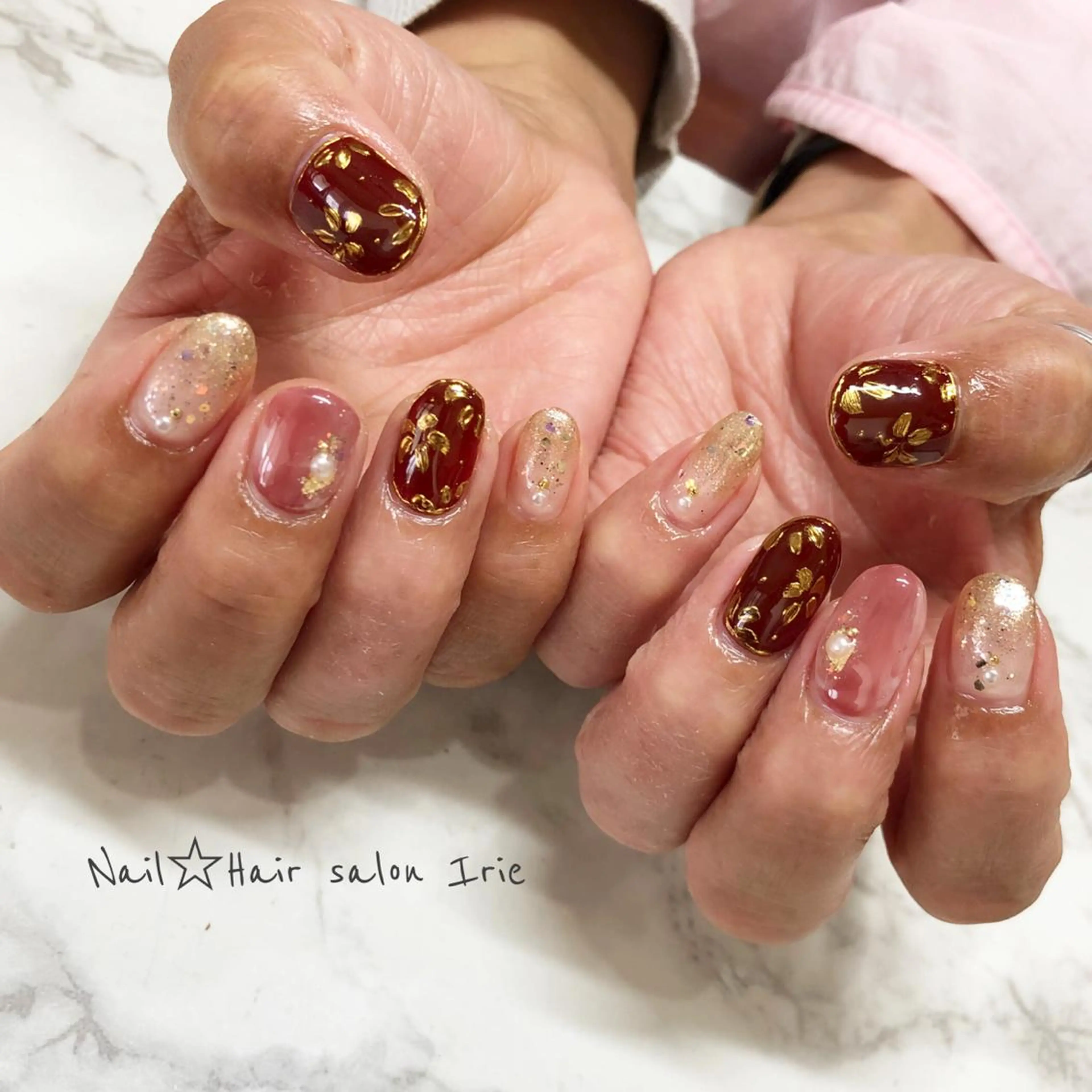 ネイル ハンドネイル Hair salon Irie所属・與儀 知佳のネイルデザイン