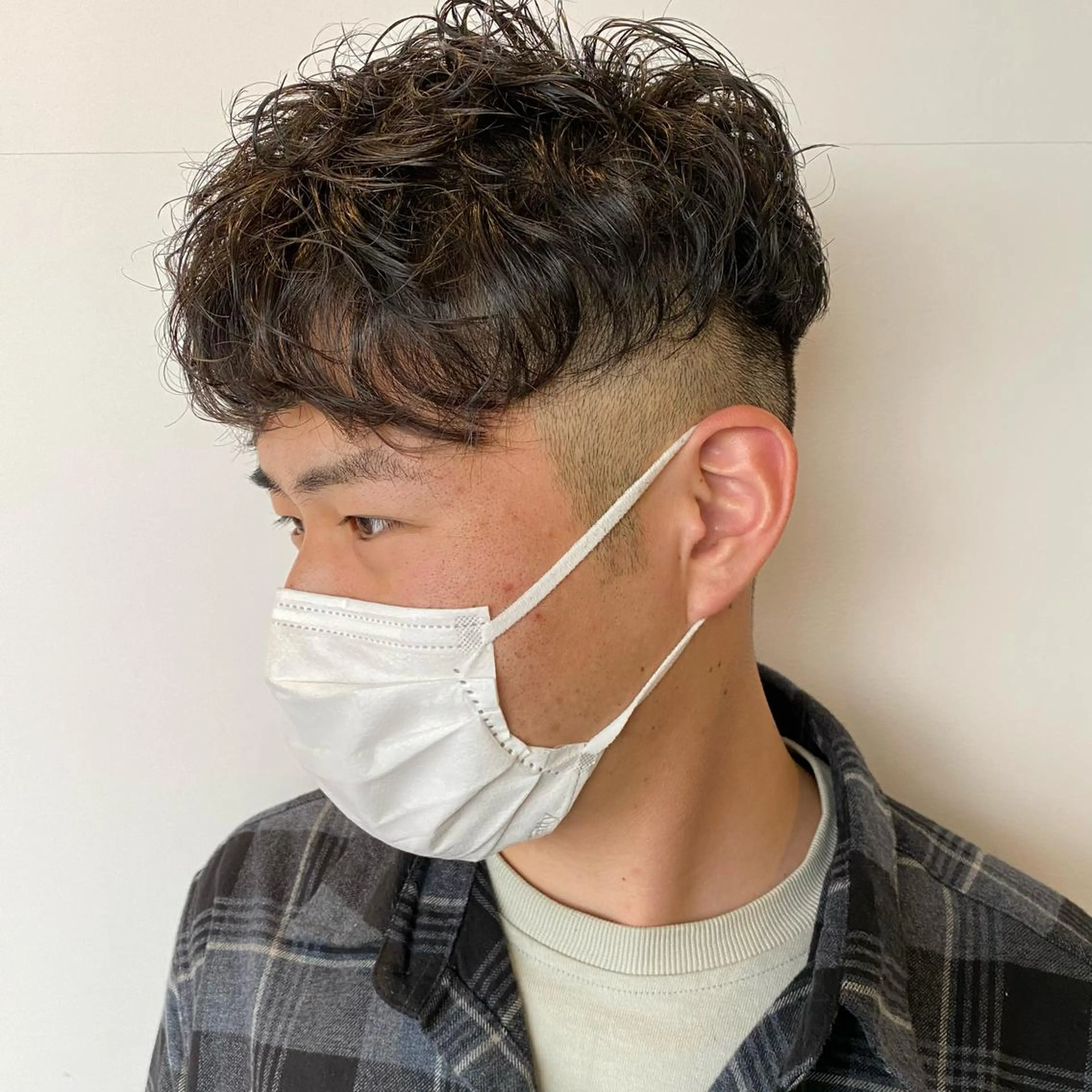 パーマ メンズ 高橋 舟太郎のヘアスタイル