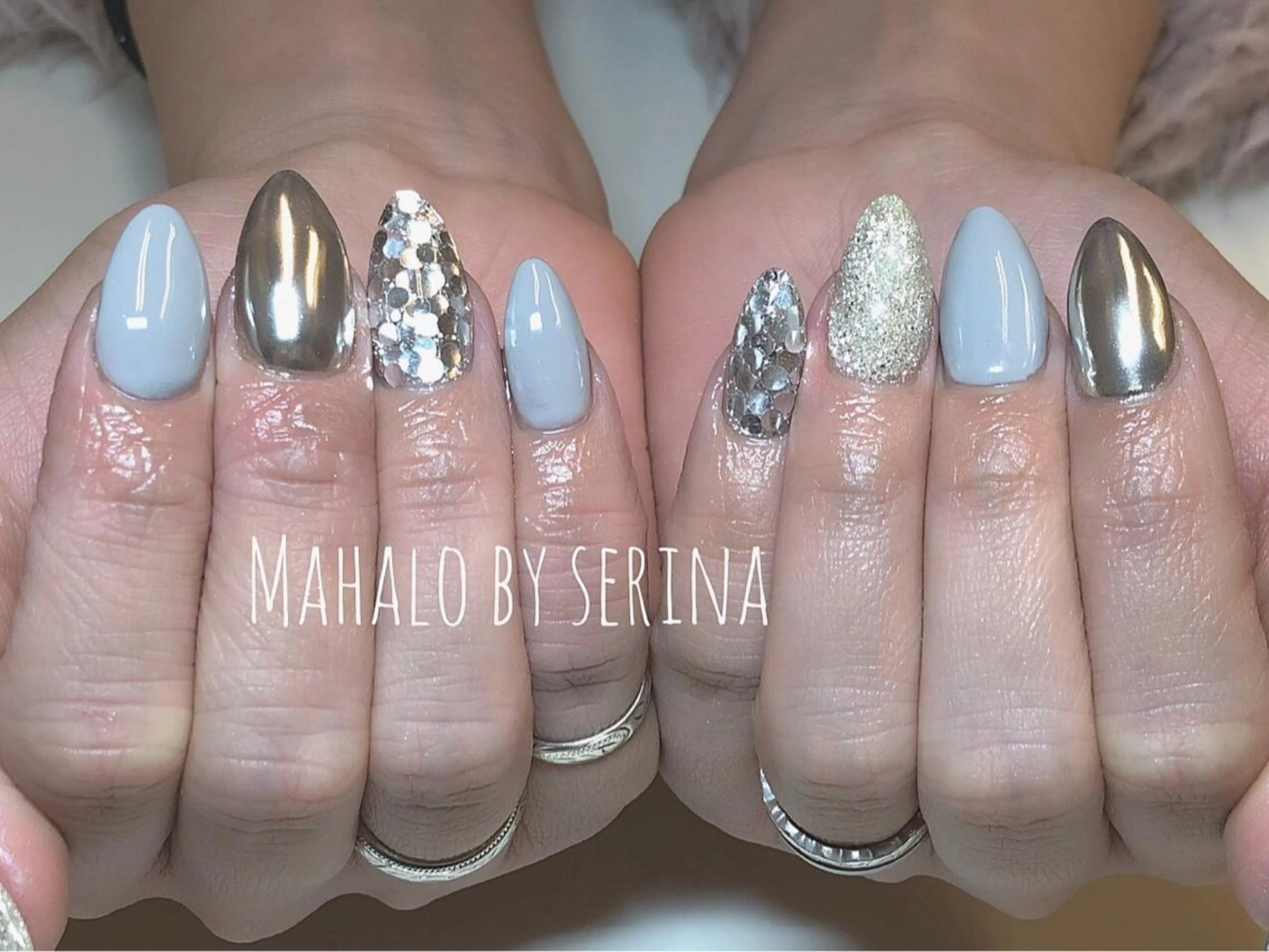 セミロング カラー ネイル SUNNY BAE. SERINAのネイルデザイン