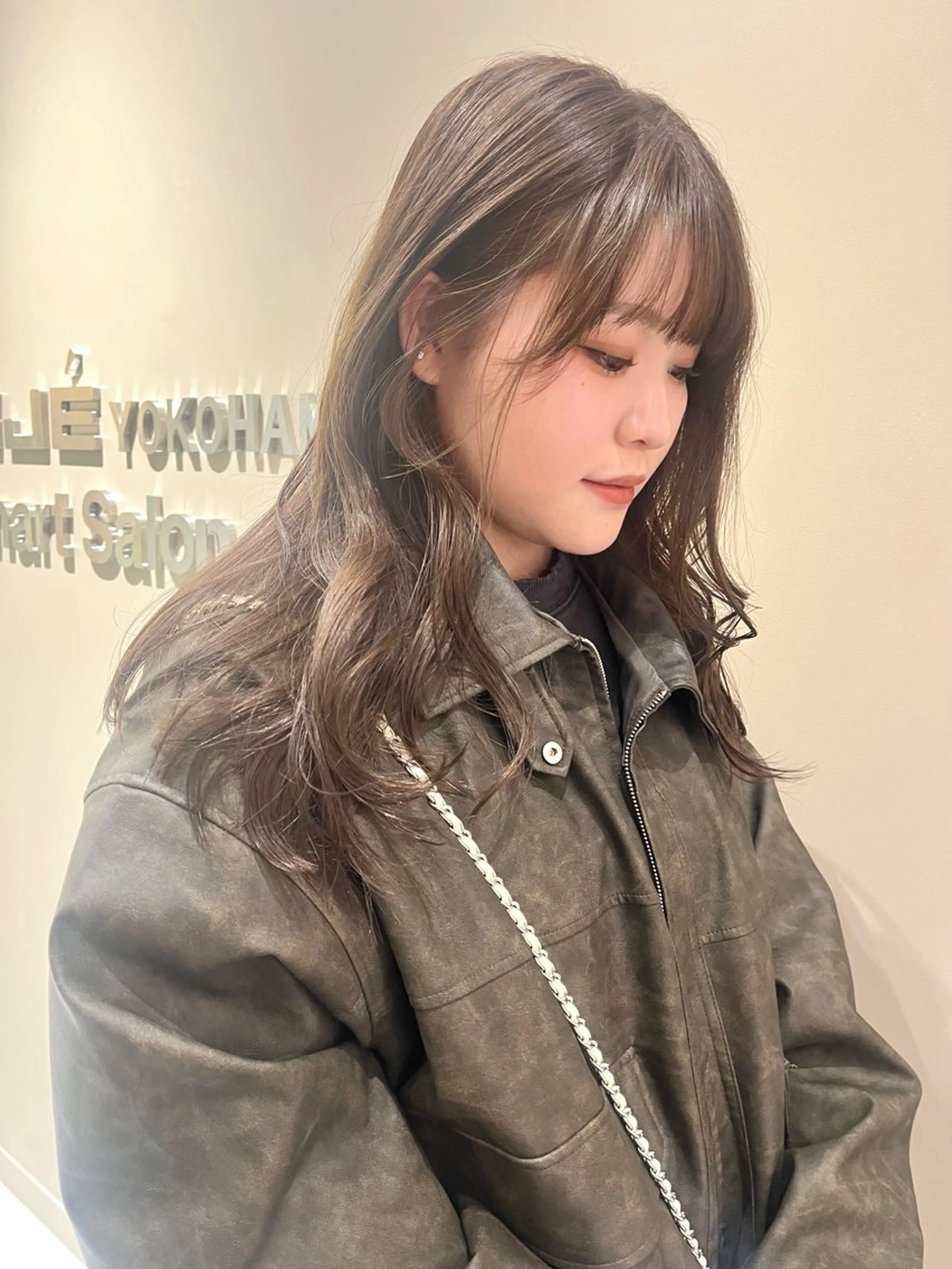 ロング カラー ヘアカラー トリートメント ヘアセット 🩶横浜美容室 透明感カラー✝️るみのヘアスタイル