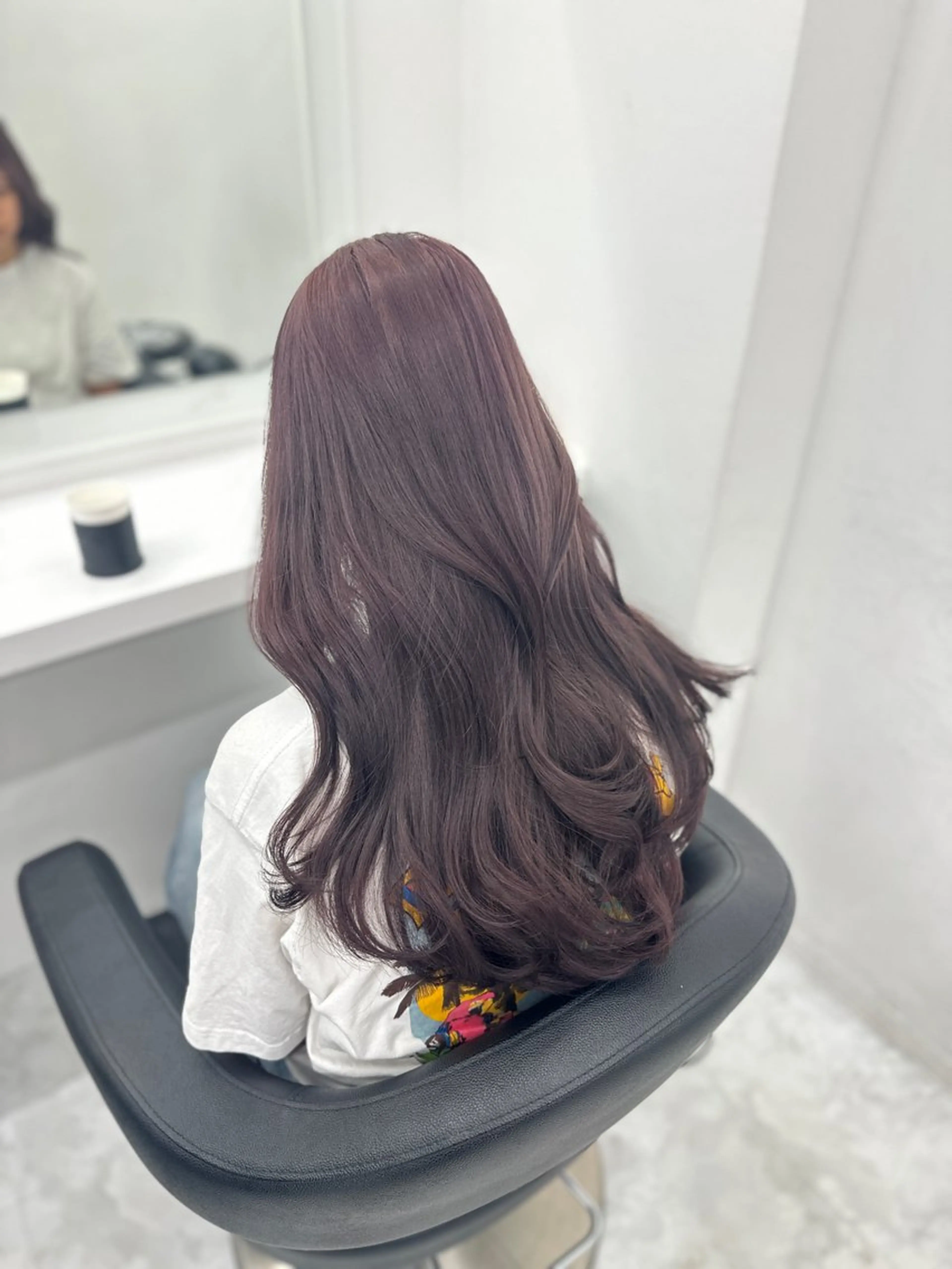 ロング カラー パーマ ヘアアレンジ メンズ キッズ ♥️韓国ヘア レイヤー♥️ゆりのヘアスタイル