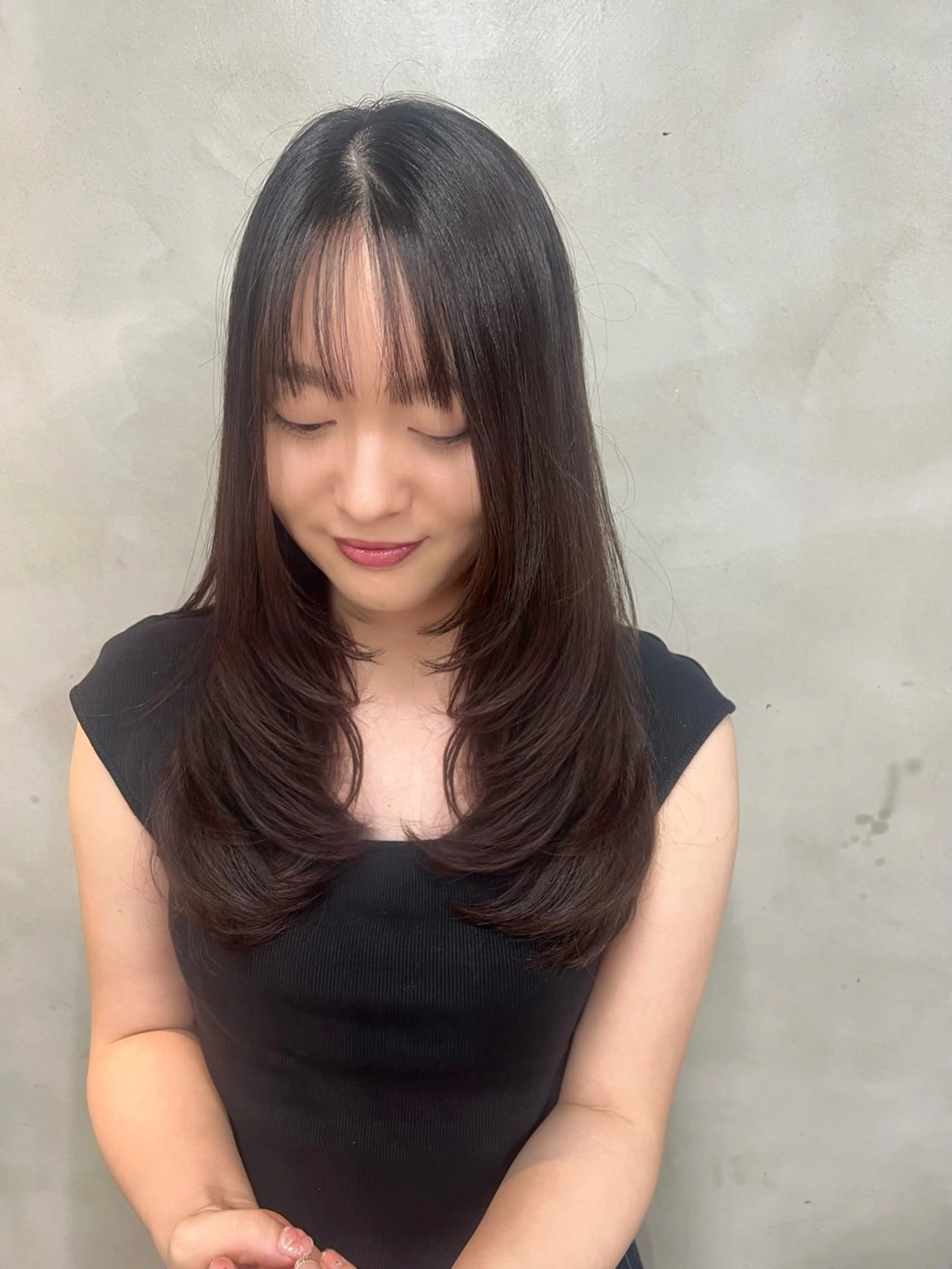 ロング レイヤーカット ミヨシマユ✨ チーフ就任記念🌈のヘアスタイル