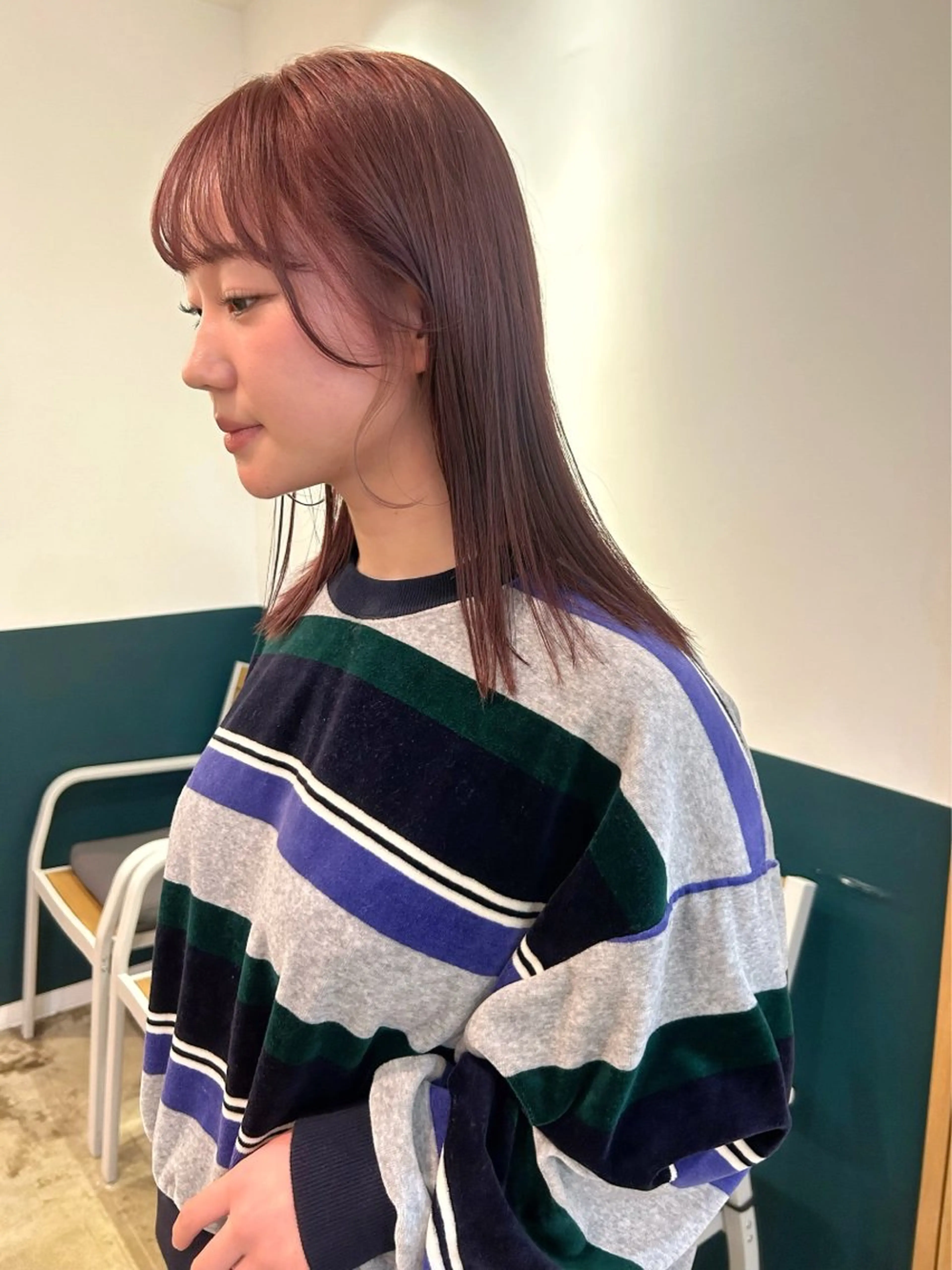 ミディアム カラー ベージュカラー ラベンダーカラー レッドカラー カット ヘアカラー カラーリスト菅野 竜矢🌈のヘアスタイル