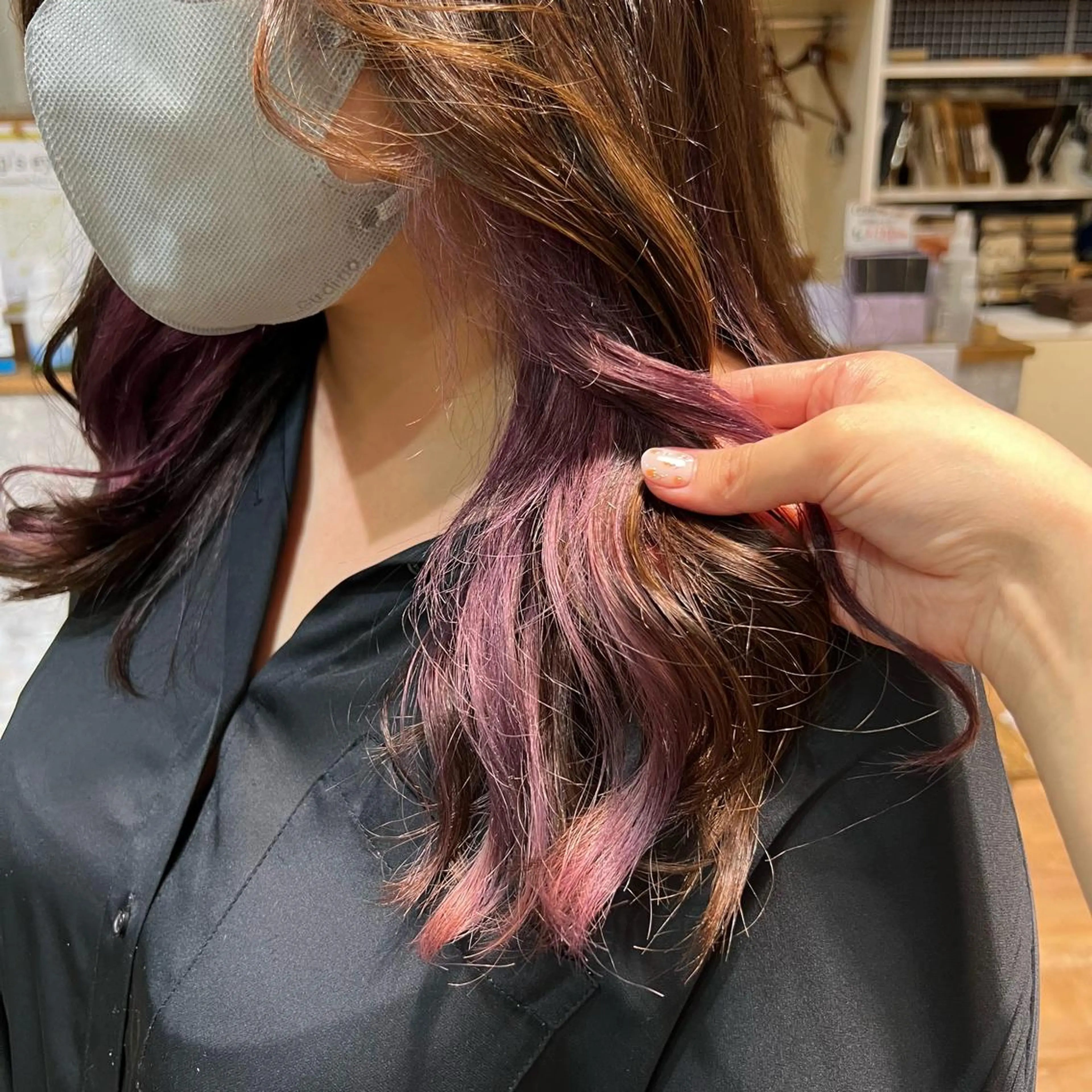 カラー ヘアカラー インナーカラー♡ Nanakoのヘアスタイル