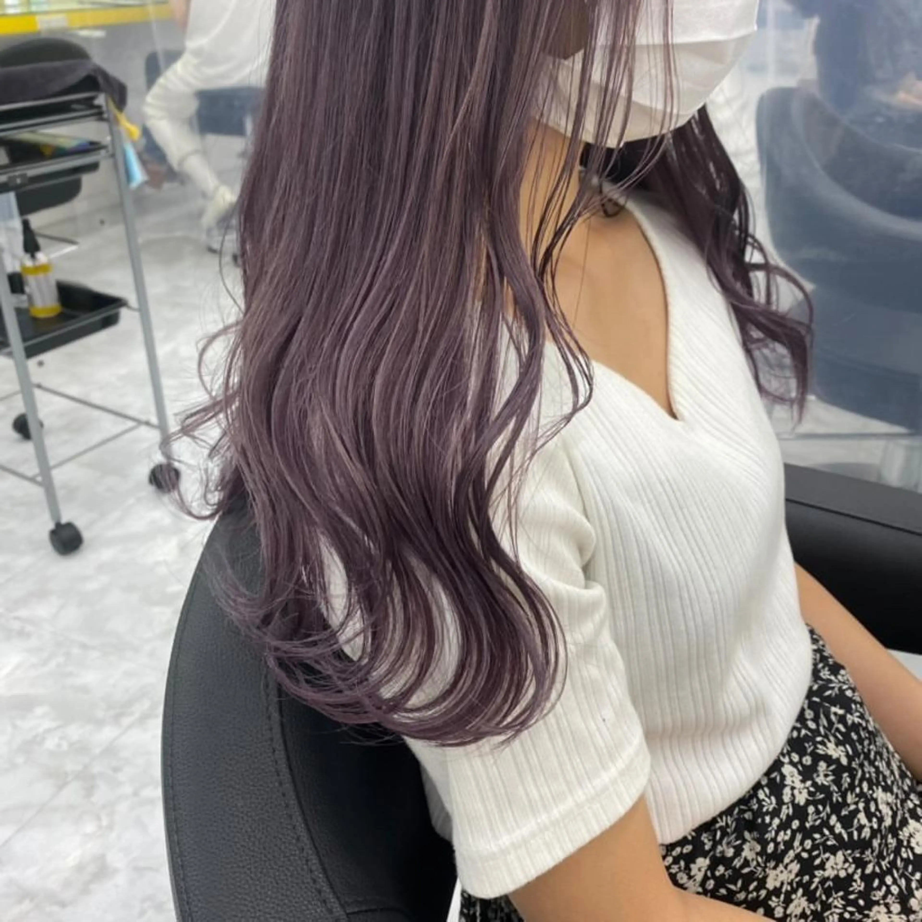 セミロング カラー ヘアアレンジ ヘアカラー トリートメント GOTODAY shair salon 横浜mare店所属・透明感抜群カラー mai🍑♡のヘアスタイル