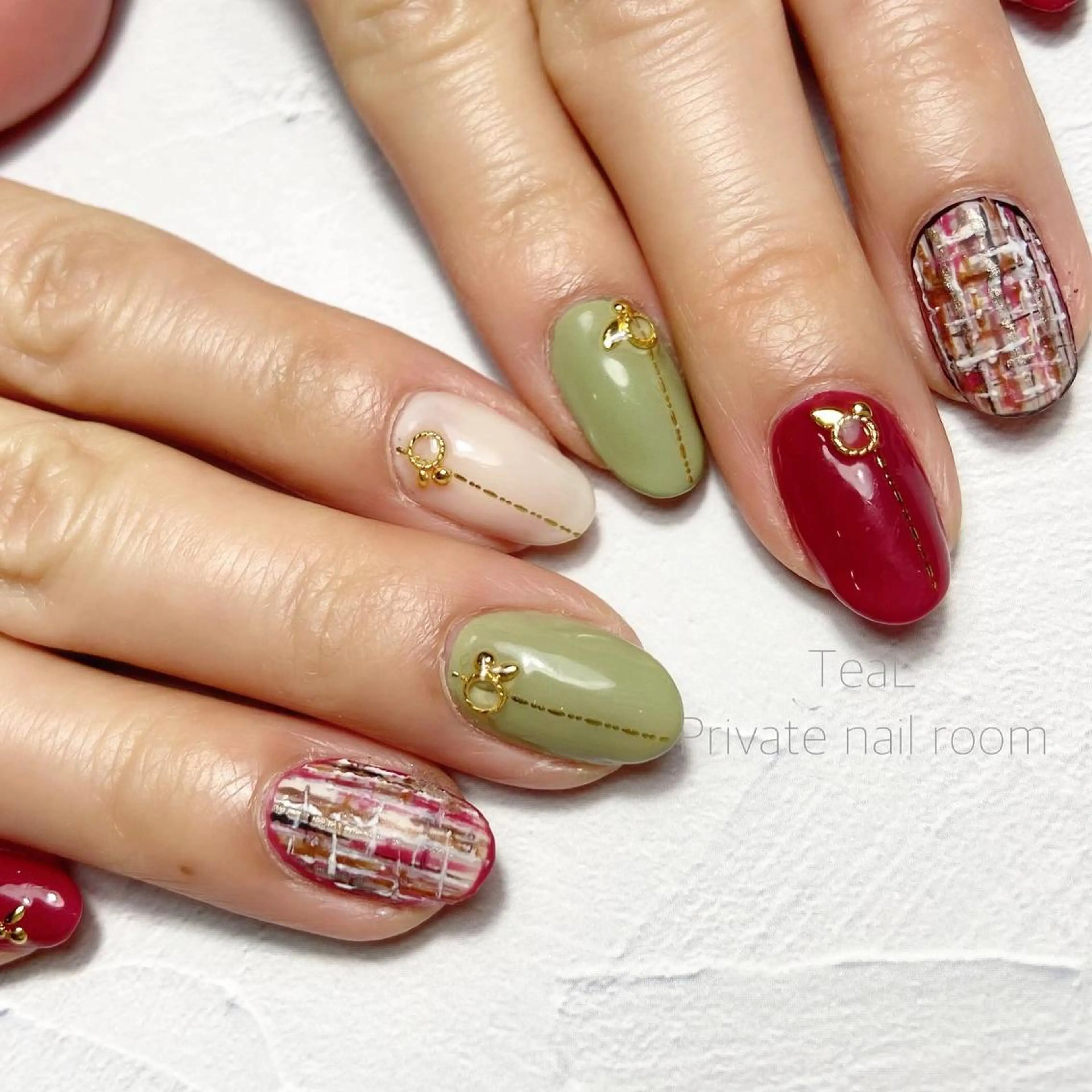 ネイル ハンドネイル TeaL nailのネイルデザイン