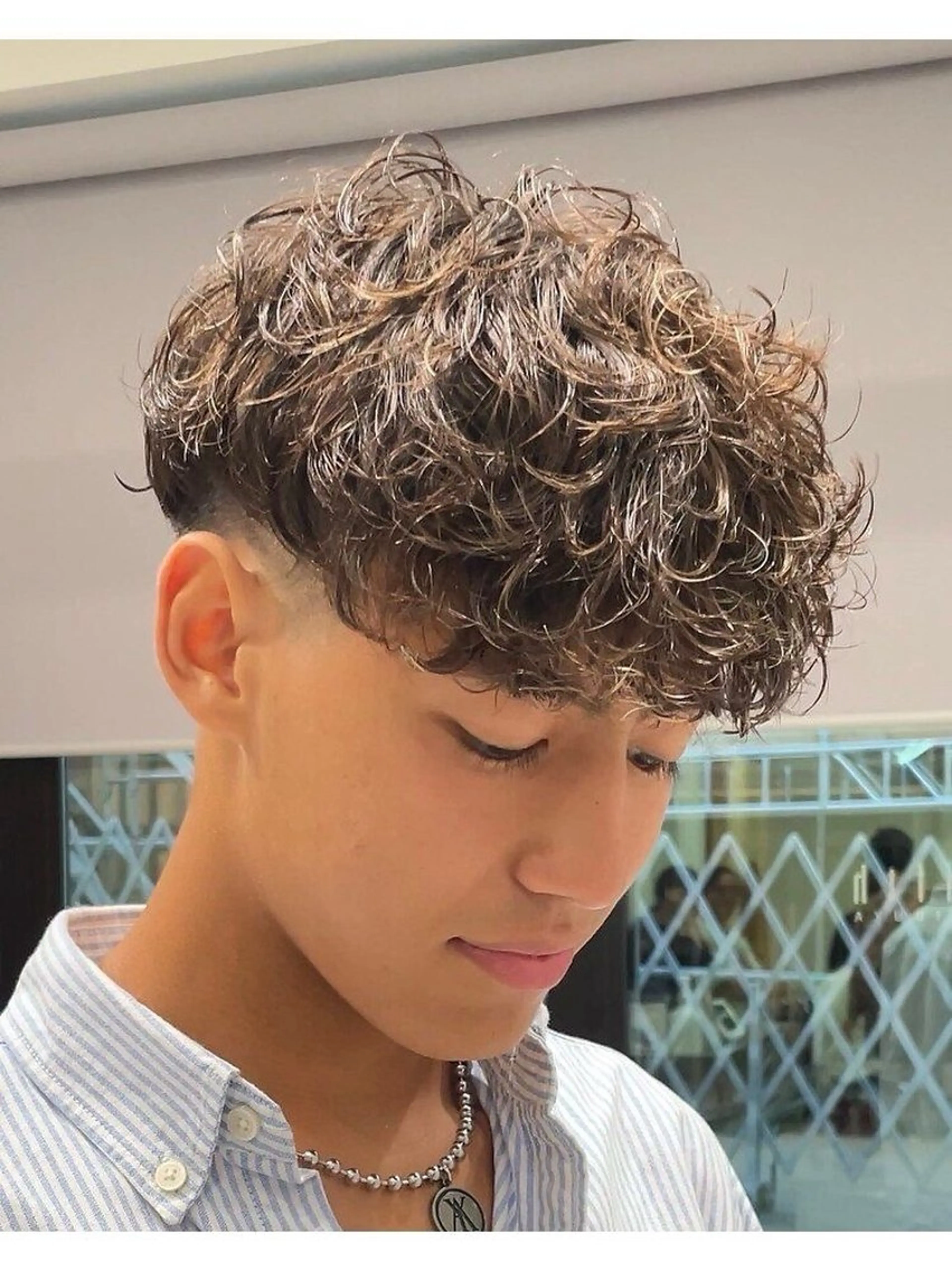 パーマ メンズ カット パーマ 小尾 優然のヘアスタイル