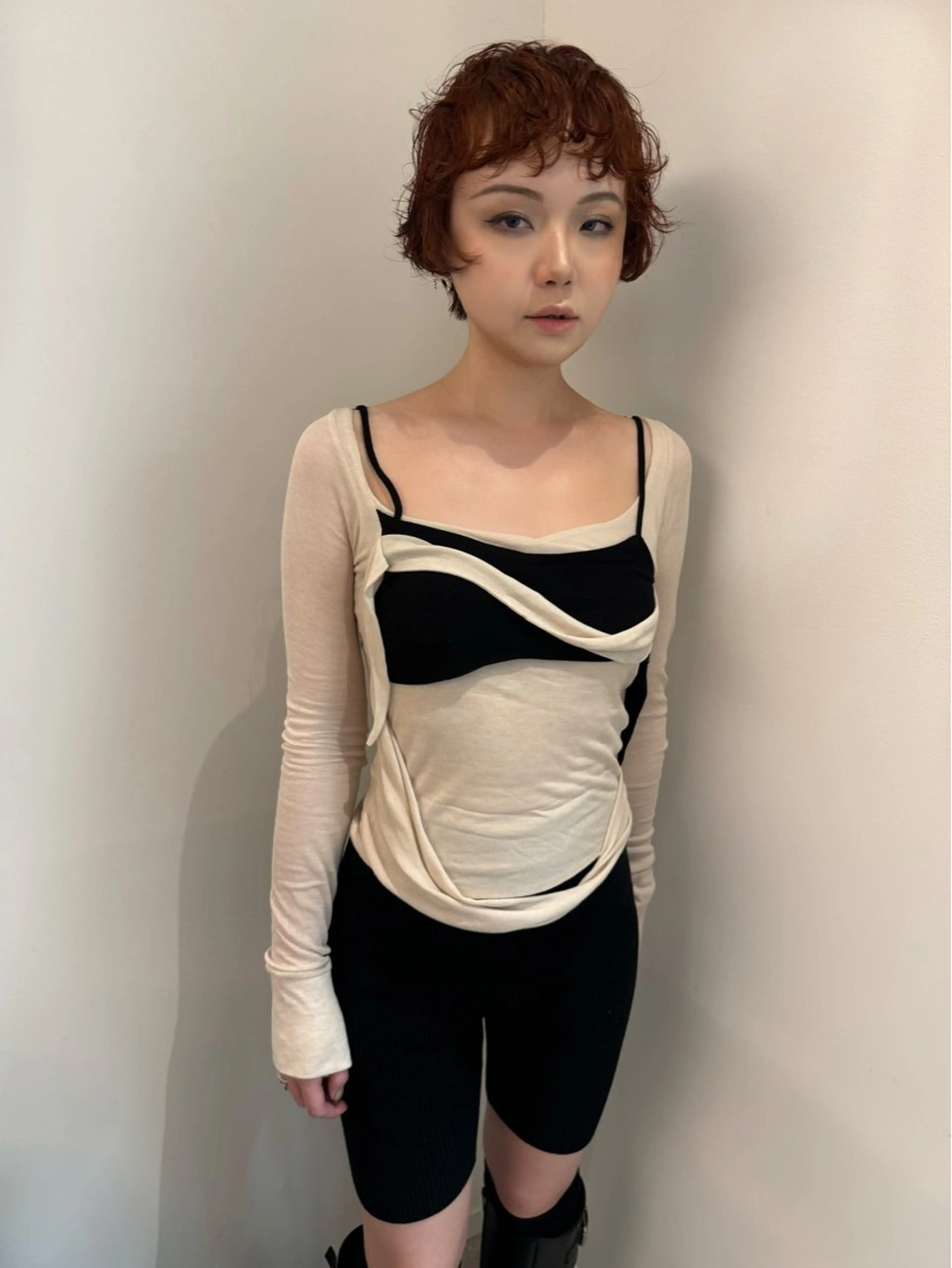 ショート カラー パーマ カット ヘアカラー パーマ misa___boo MISAのヘアスタイル