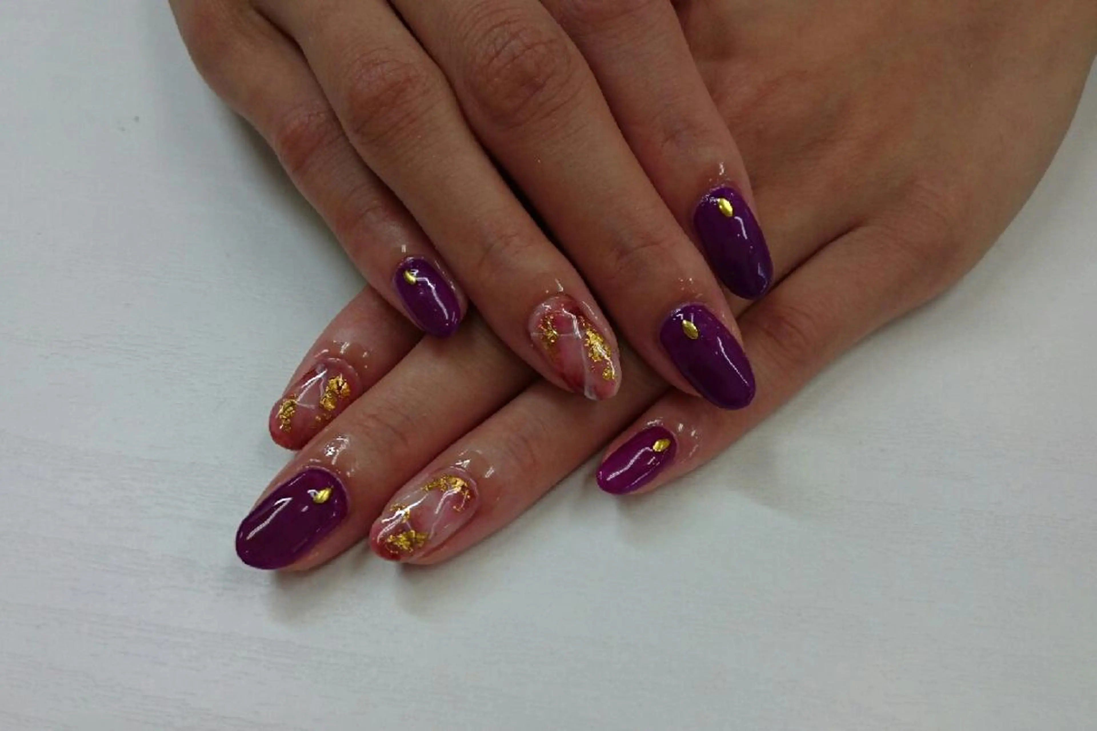 ミディアム ネイル nail salon Blancのネイルデザイン