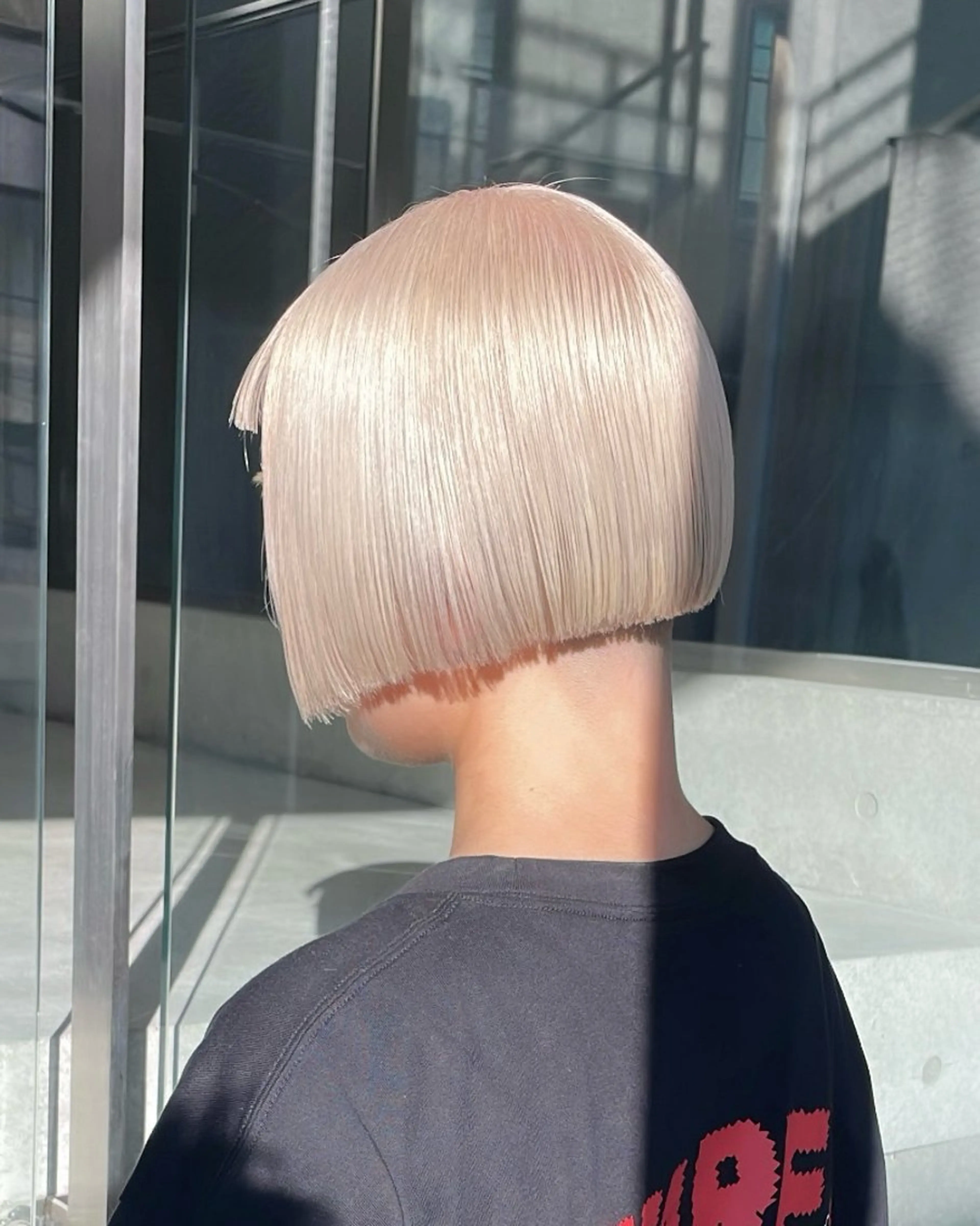 ミディアム カラー ヘアカラー トリートメント 色落ち綺麗透明感カラ /ボブ/ナカツヒカルのヘアスタイル