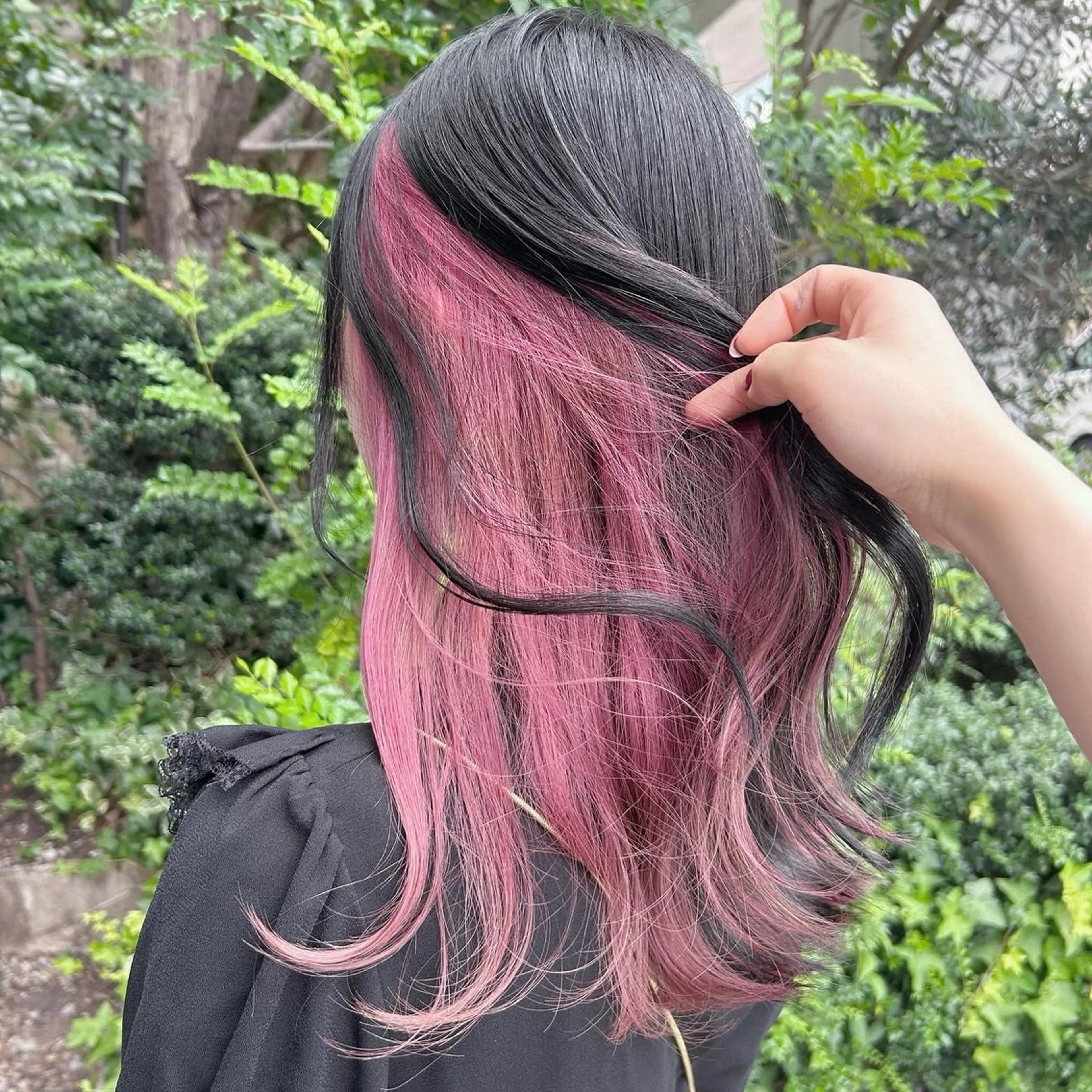 セミロング カラー ヘアアレンジ カット ヘアカラー トリートメント ヘアセット 💕誰より可愛い💕 ピンク🎀YUUKAのヘアスタイル