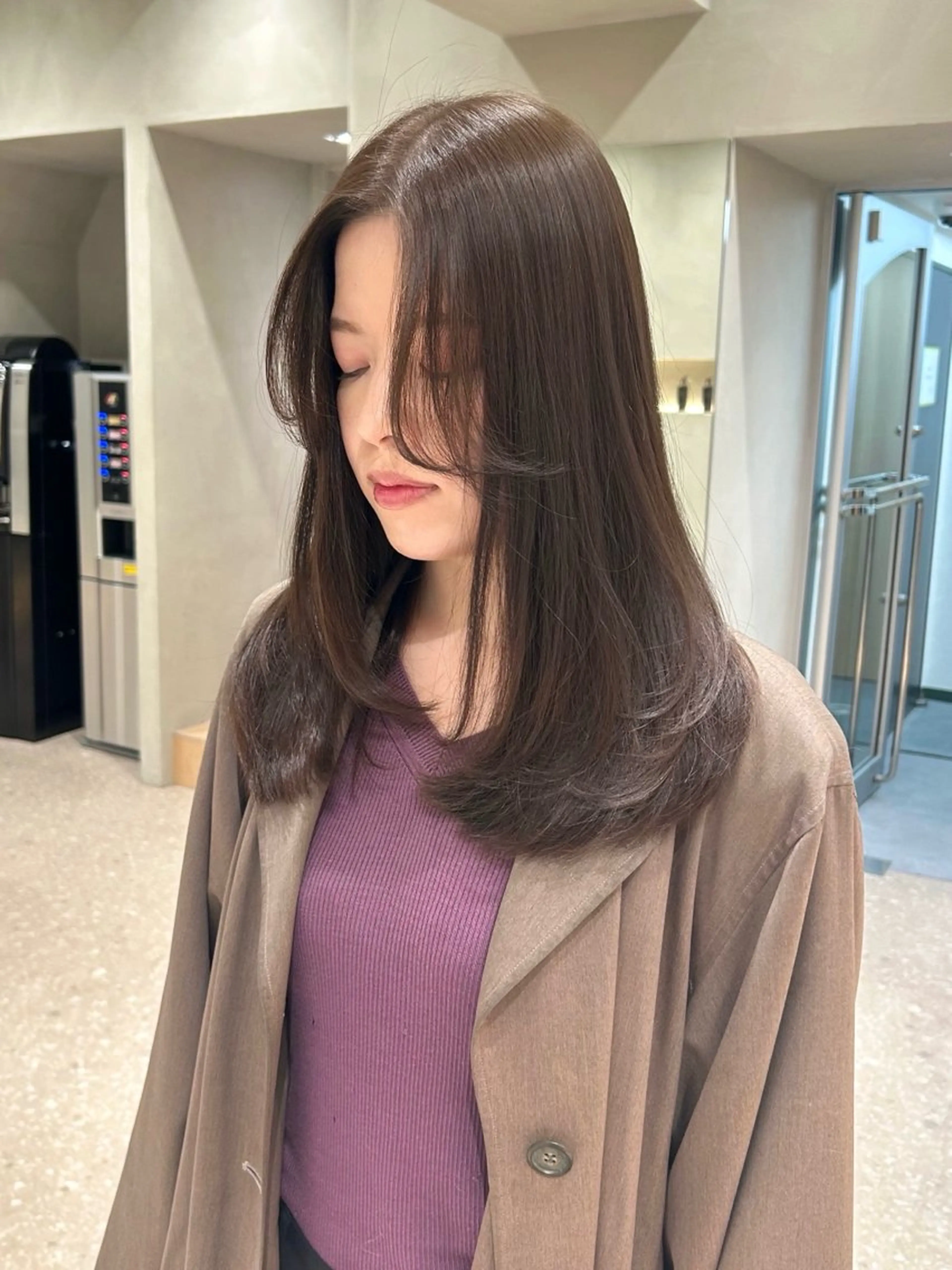 ロング カラー カット ヘアカラー トリートメント Luce横浜店所属・yuu 🪴 透明感 カラー/メンズパーマのヘアスタイル