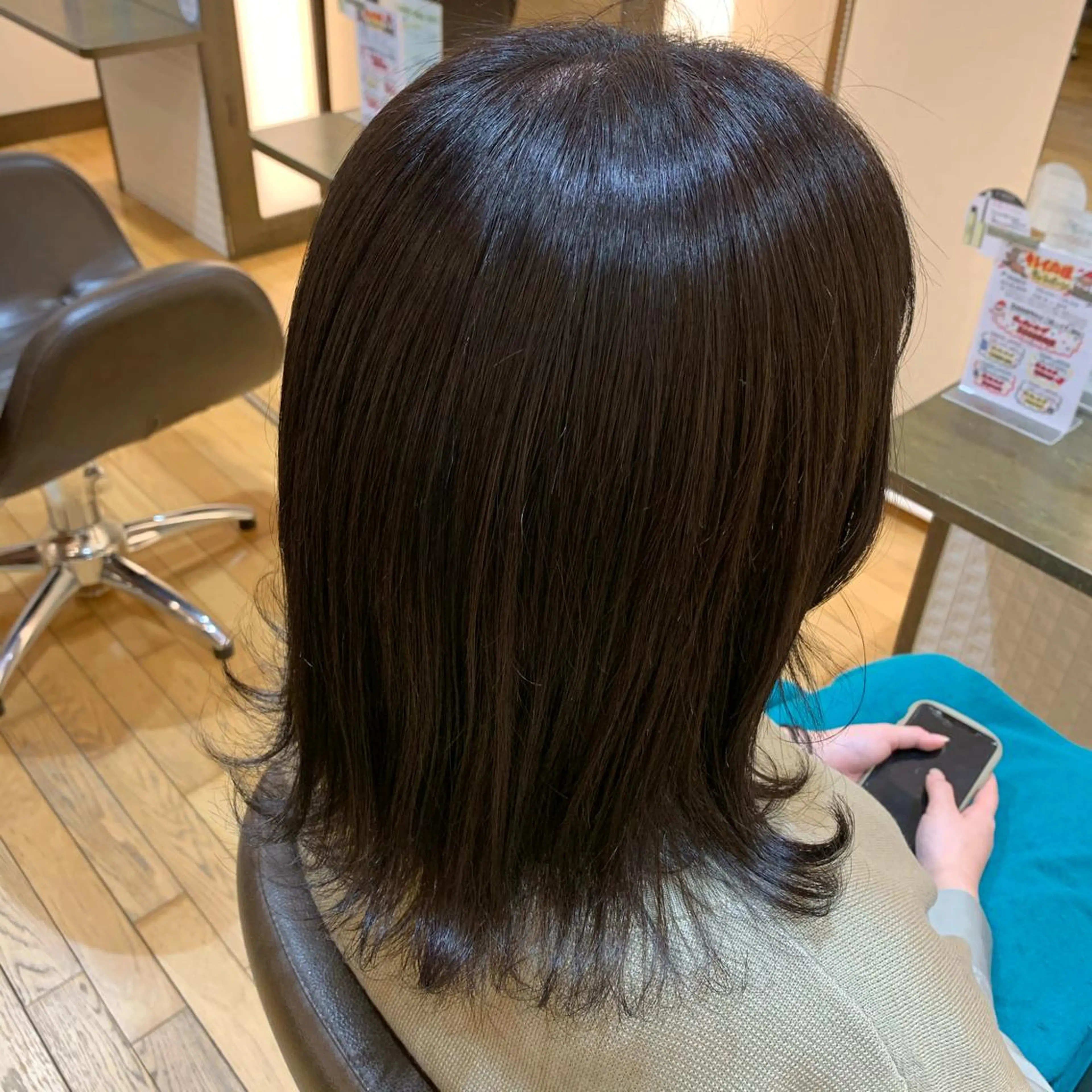 ミディアム カラー ヘアアレンジ 透明感カラー/ 岡田澪香のヘアスタイル