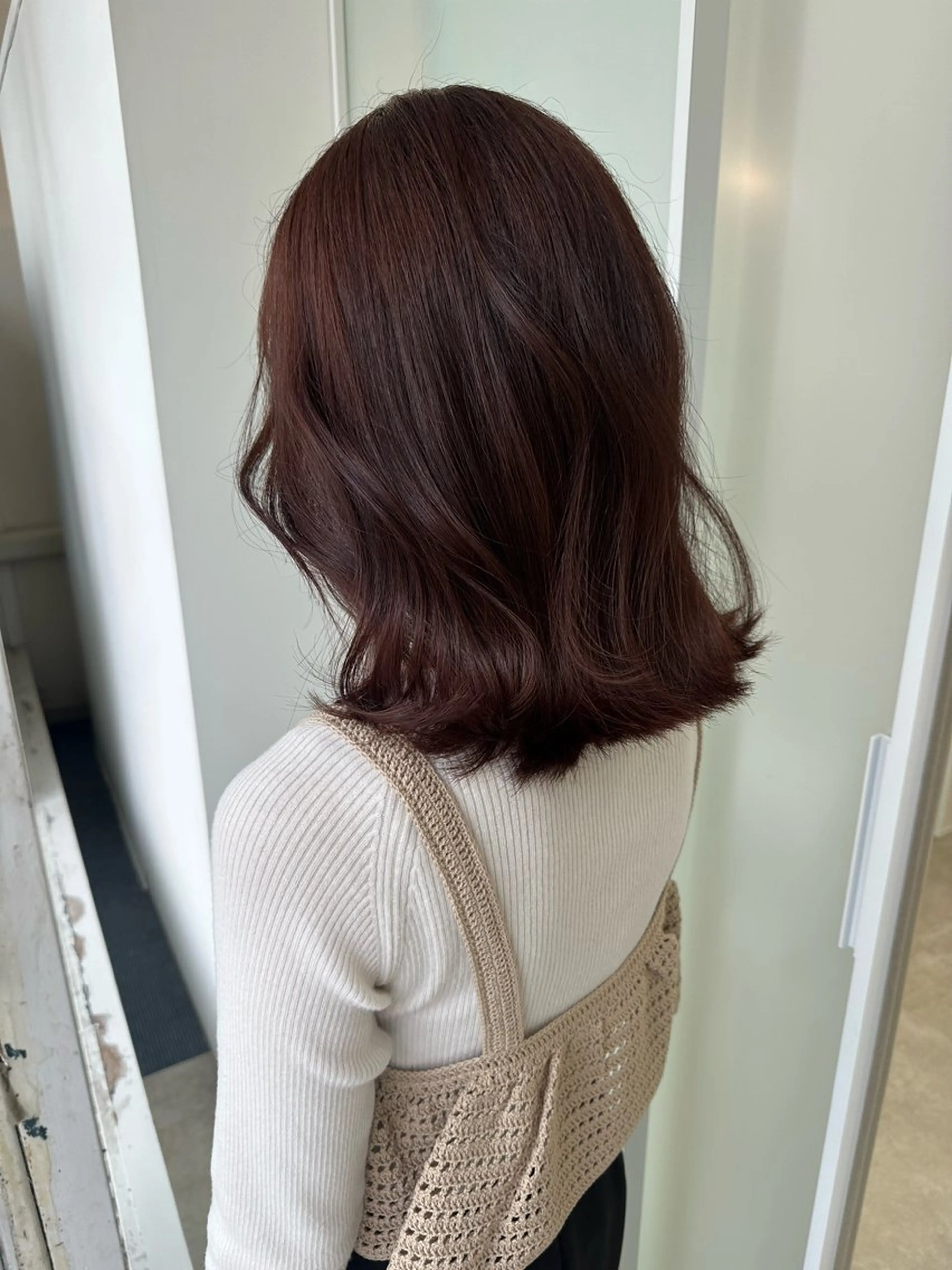 ミディアム カラー ヘアカラー トリートメント 海外ヘア/ワンカラー 🍒nao.のヘアスタイル