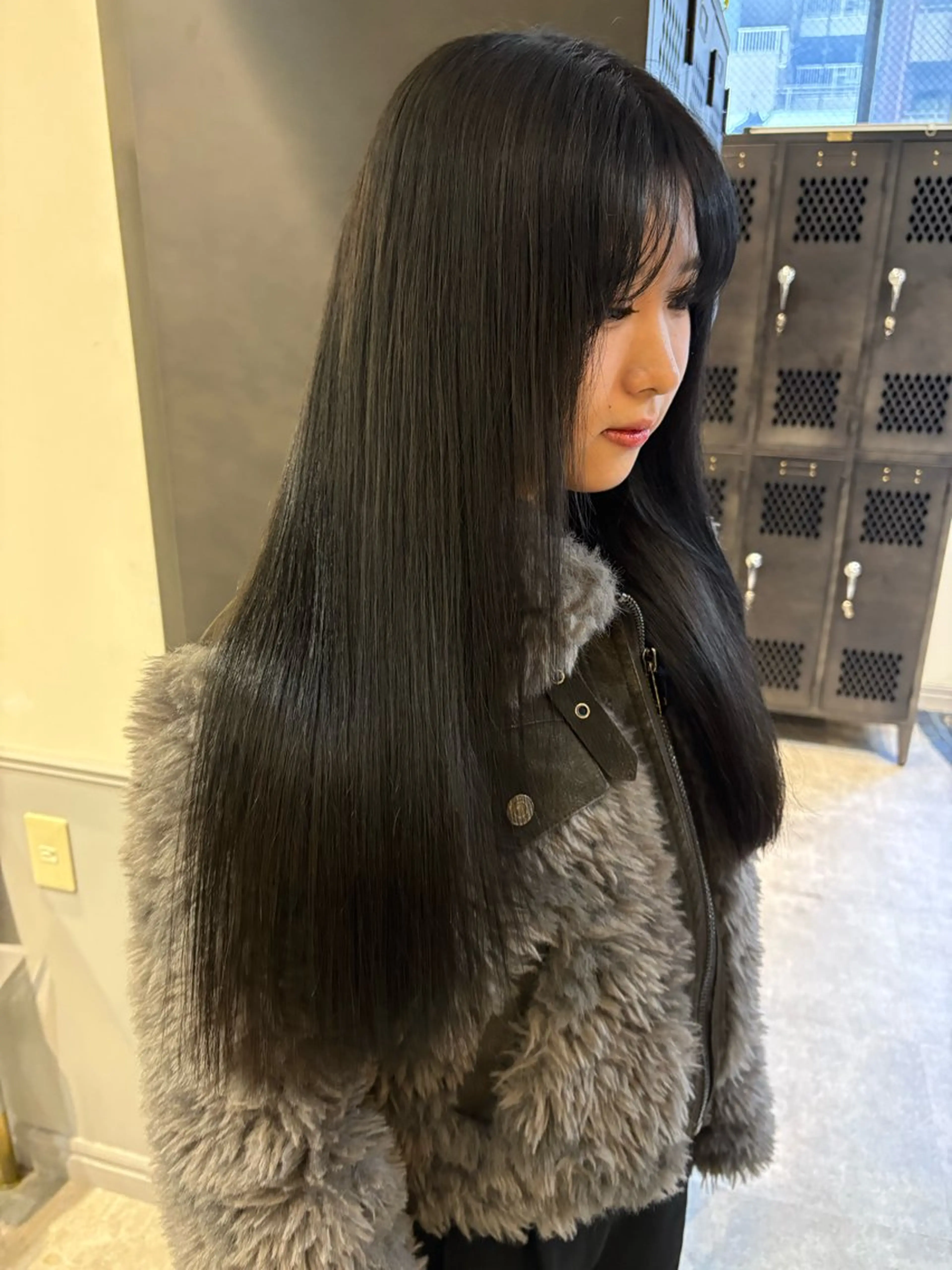 ロング ヘアカラー トリートメント SIKI yuuna モテ韓国ヘア☁️のヘアスタイル