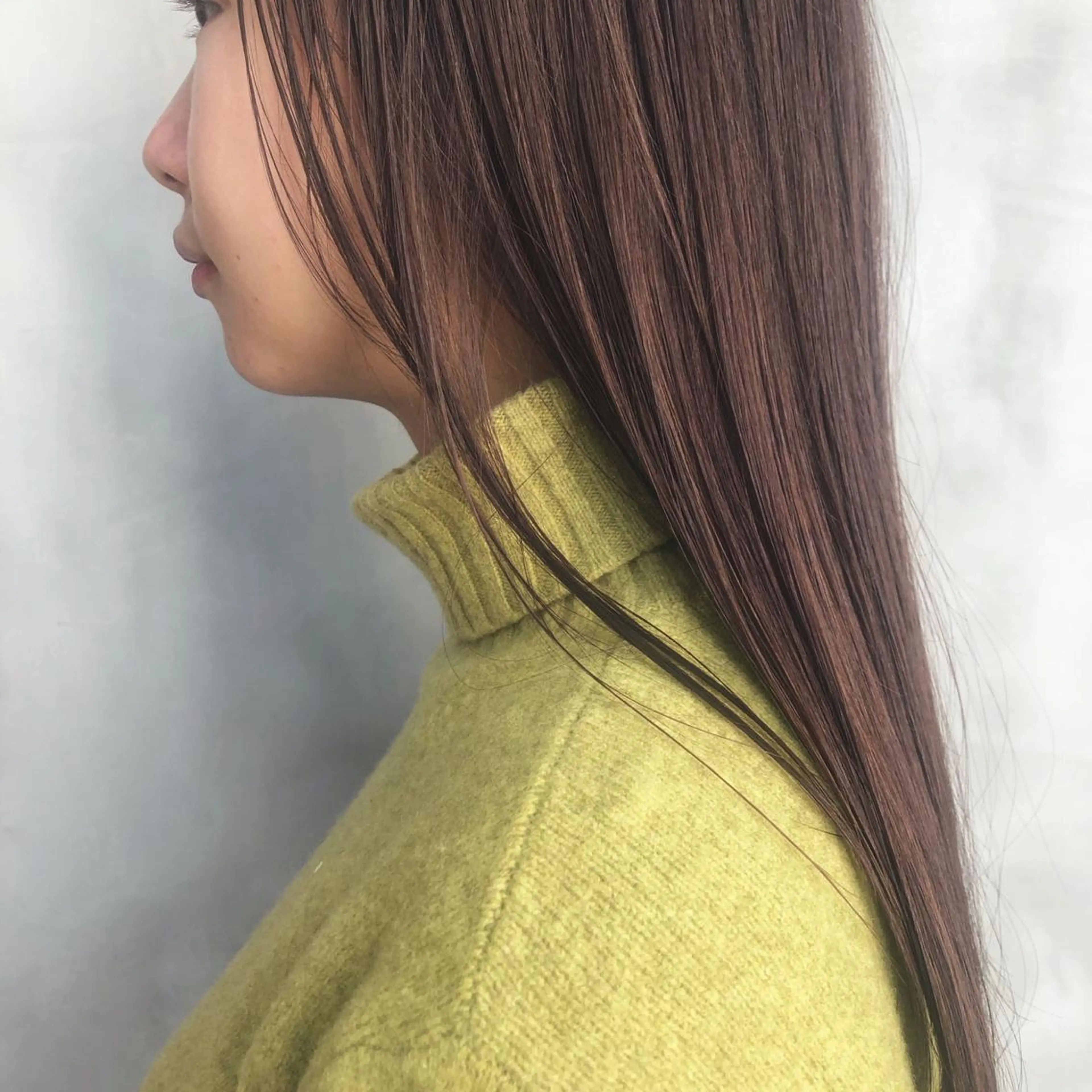 ロング カラー ブラウンカラー やまもと さえのヘアスタイル